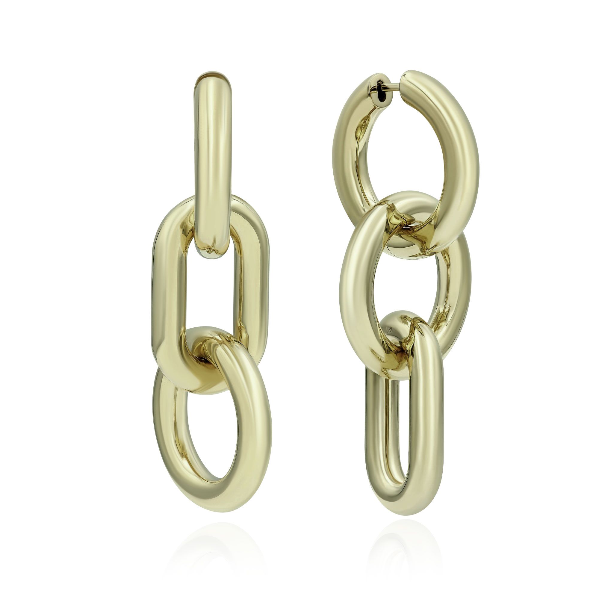 Серьги из желтого золота