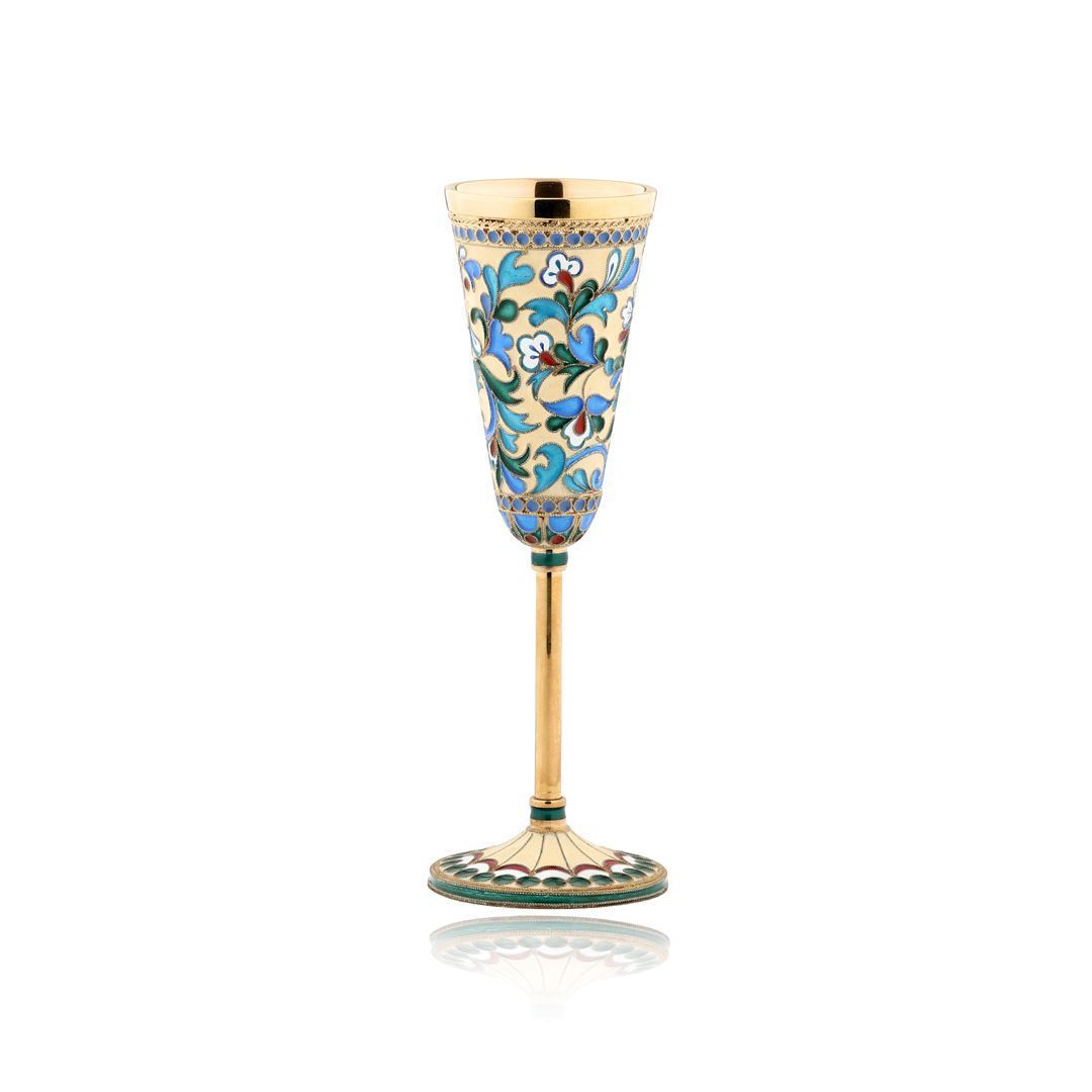 Бокал для ликера из серебра 