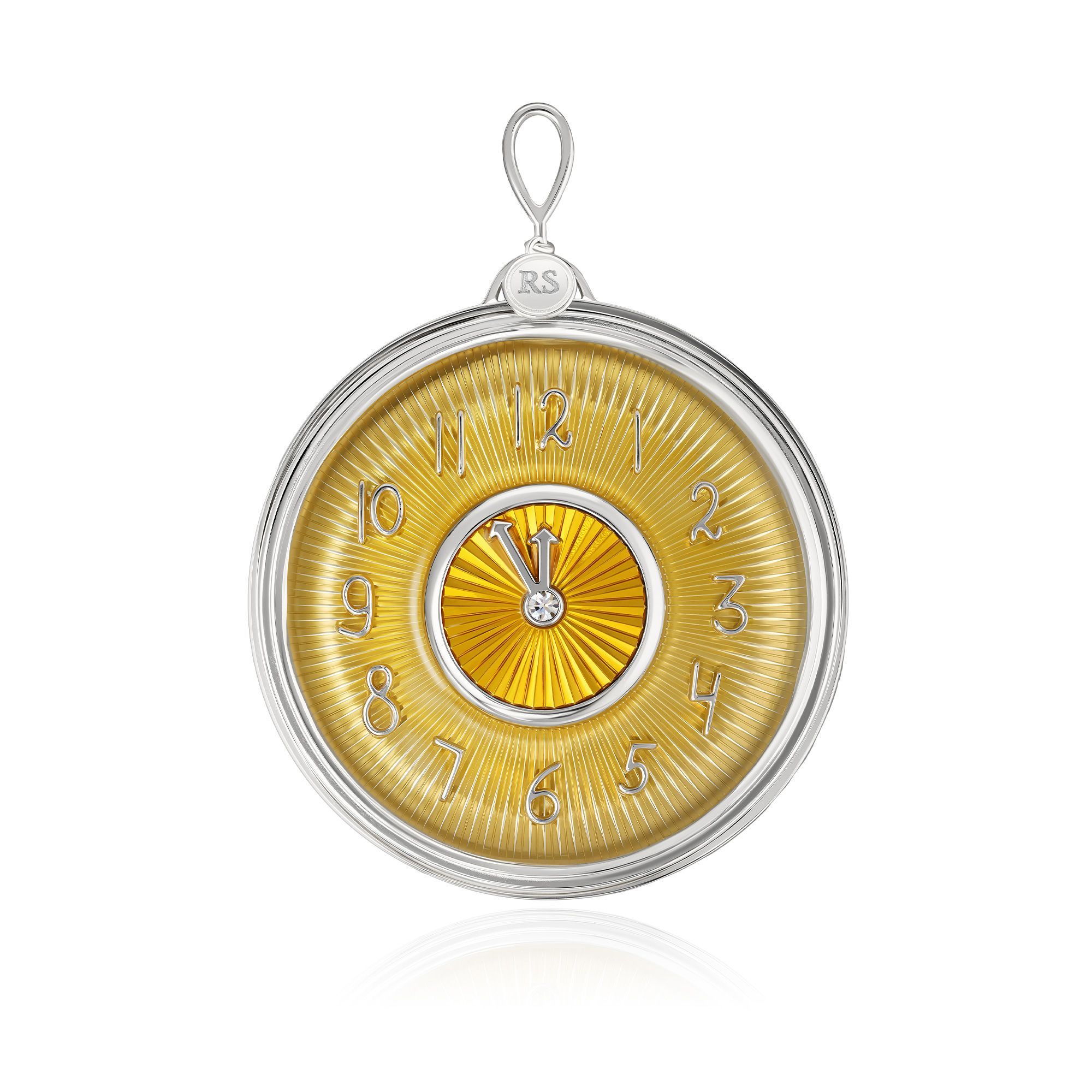 Елочная игрушка с ювелирным стеклом