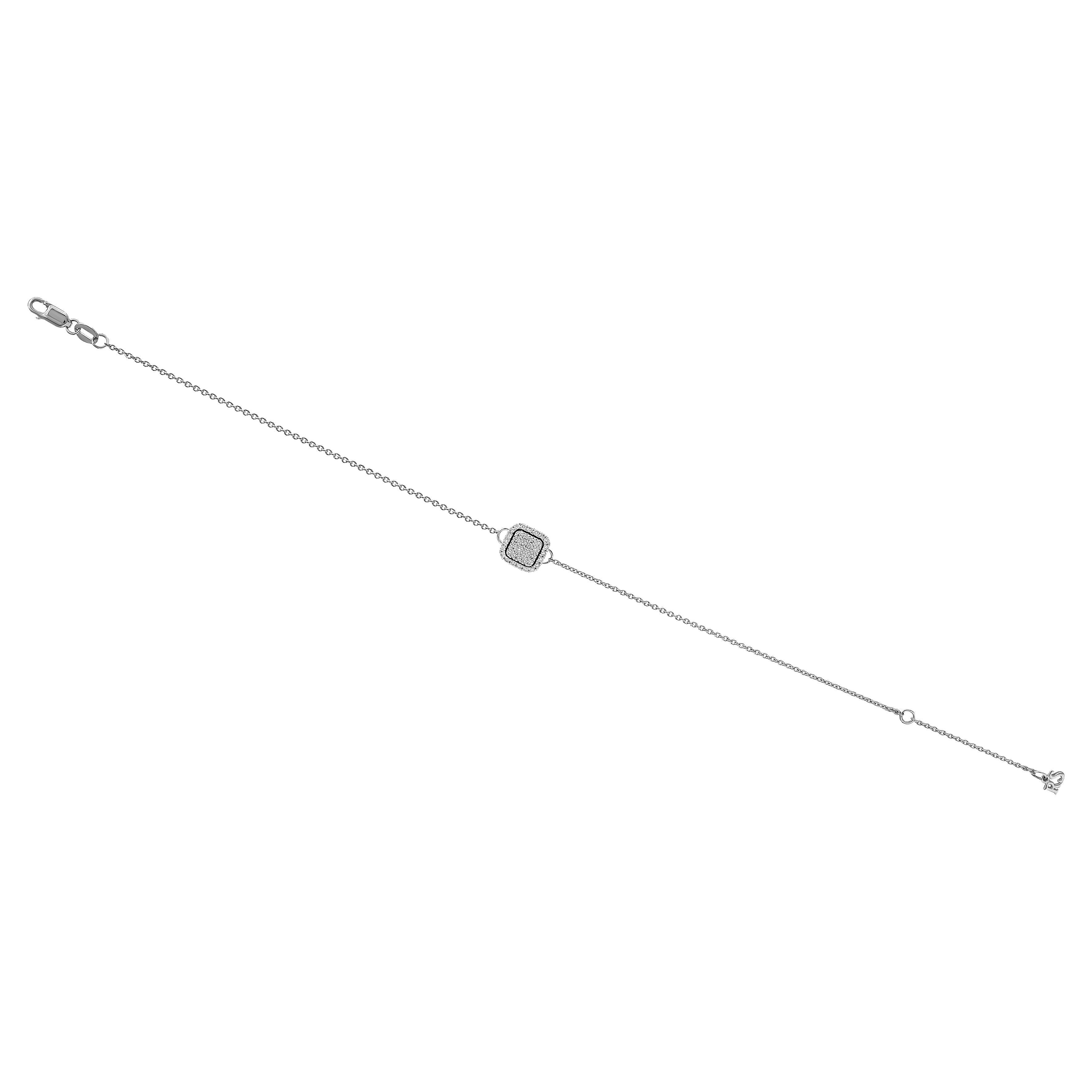 Браслет из белого золота с бриллиантами