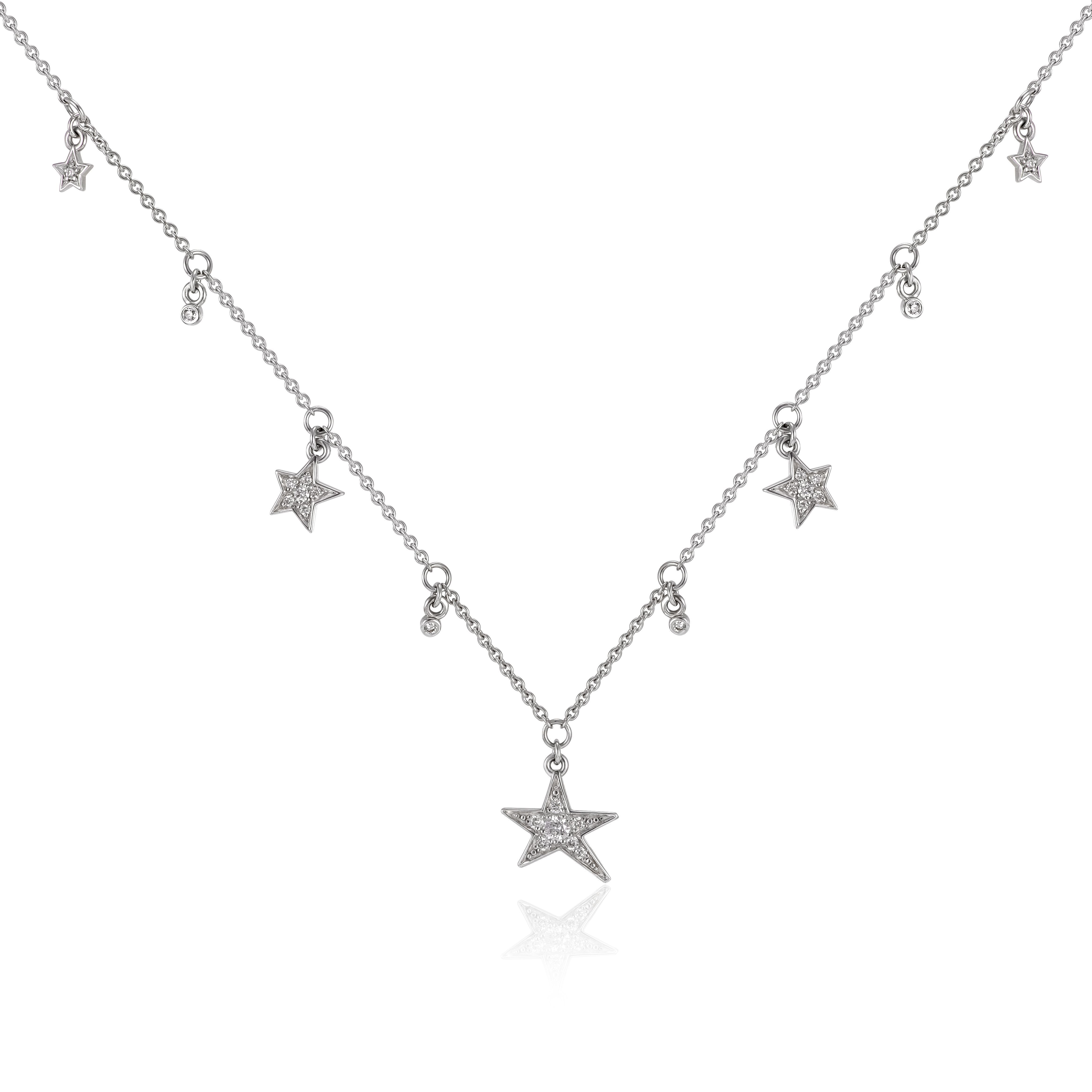 Колье из белого золота с бриллиантами