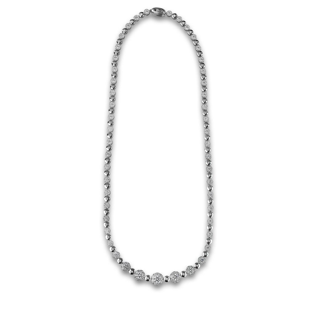 Колье из белого золота с бриллиантами