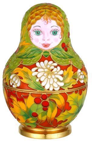 Матрешка «Осень» из серебра