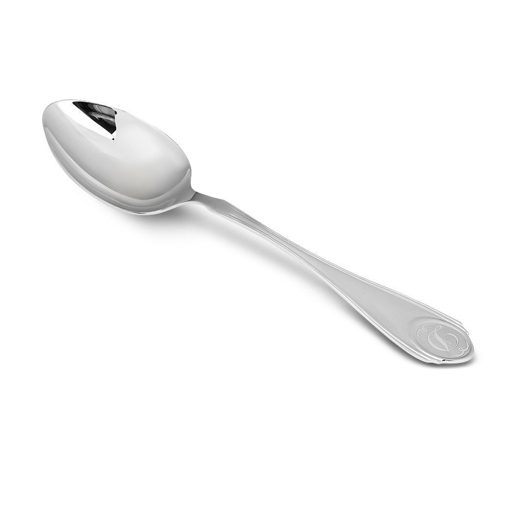 Ложка чайная  с буквой «Д» из серебра 