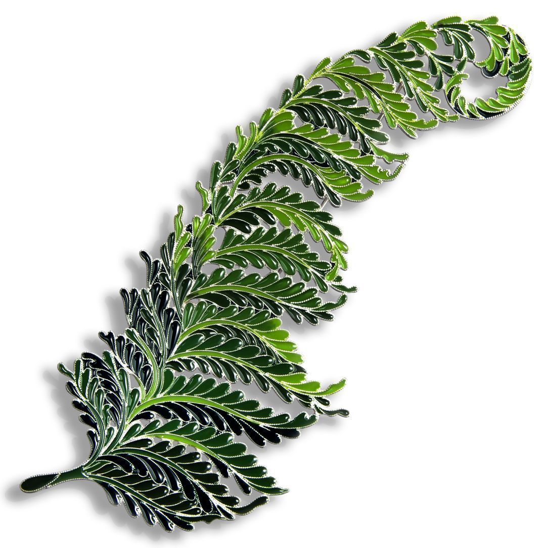 Брошь «Папоротник»