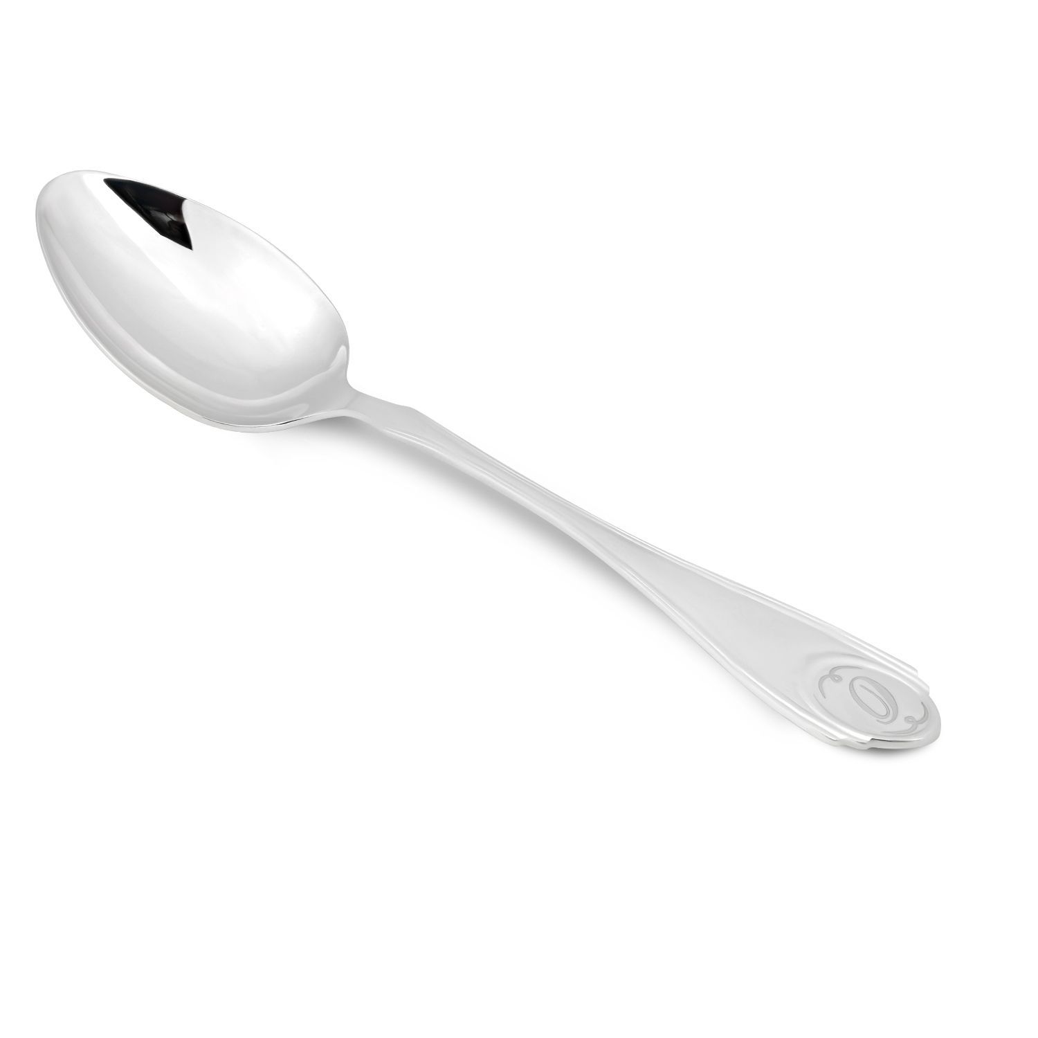 Ложка чайная с буквой «О» из серебра 