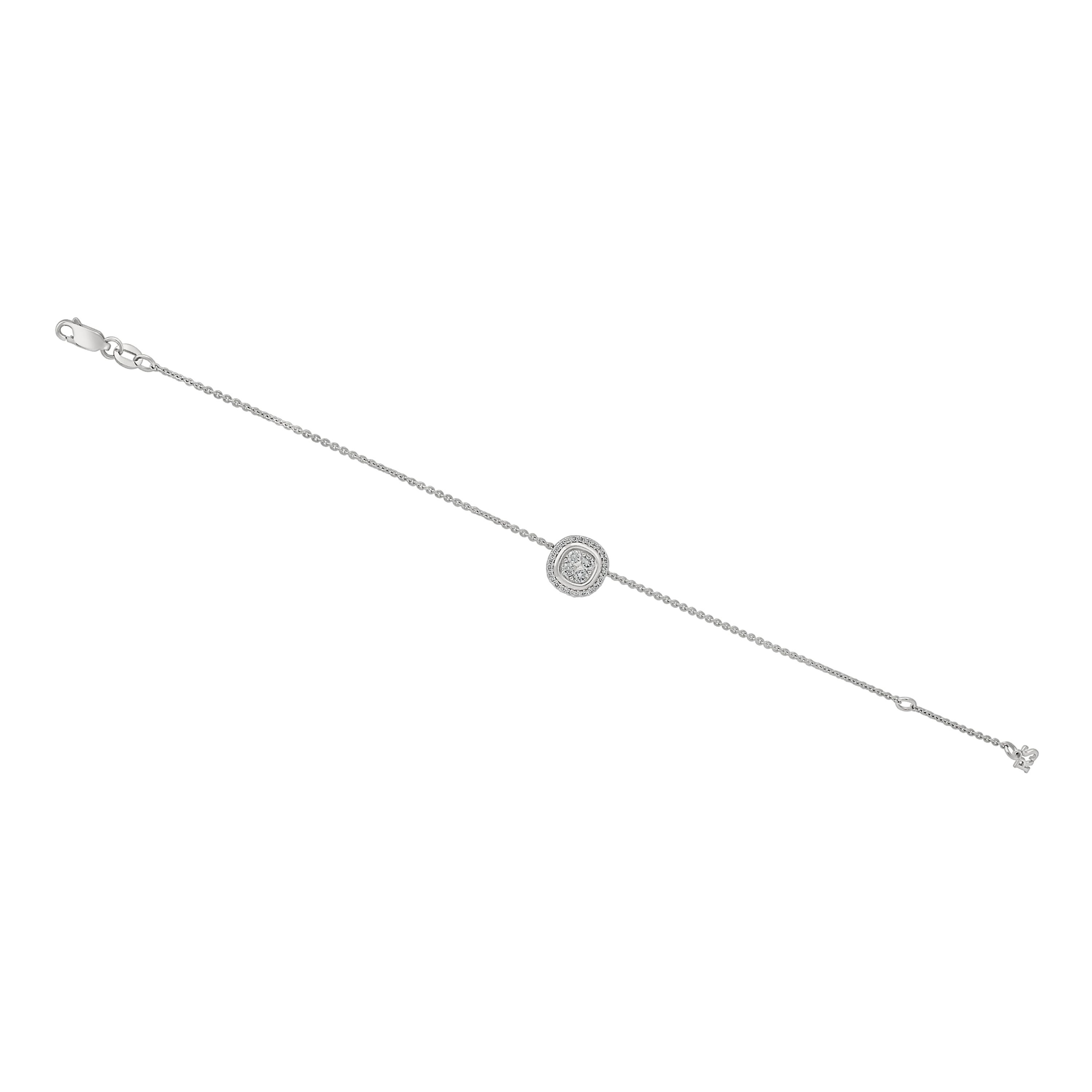 Браслет из белого золота с бриллиантами