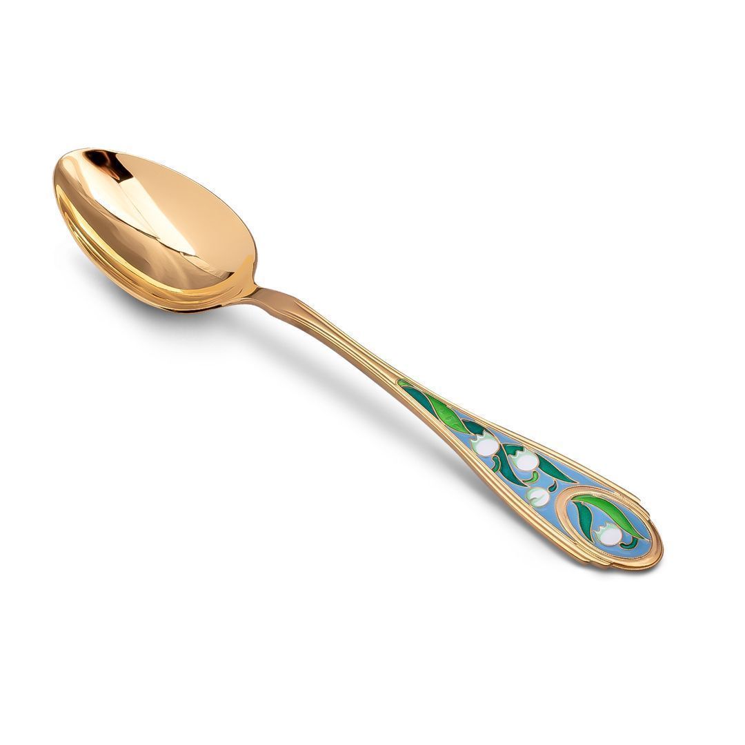 Ложка «Ландыши» столовая из серебра