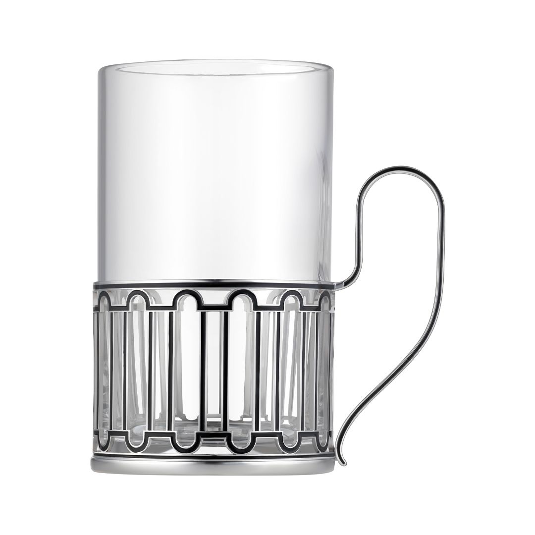 Подстаканник «Набережная Фонтанки» из серебра