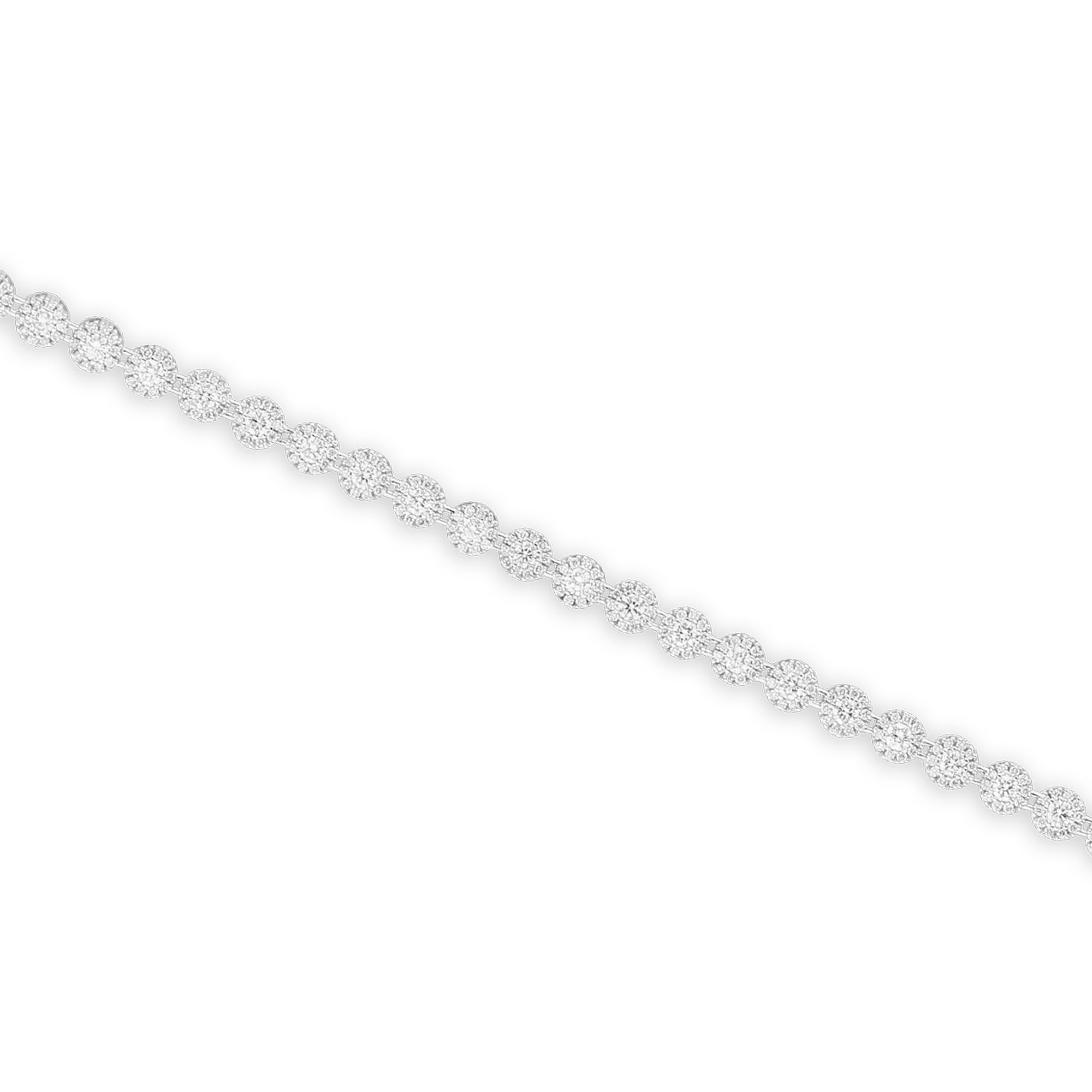 Браслет из белого золота с бриллиантами