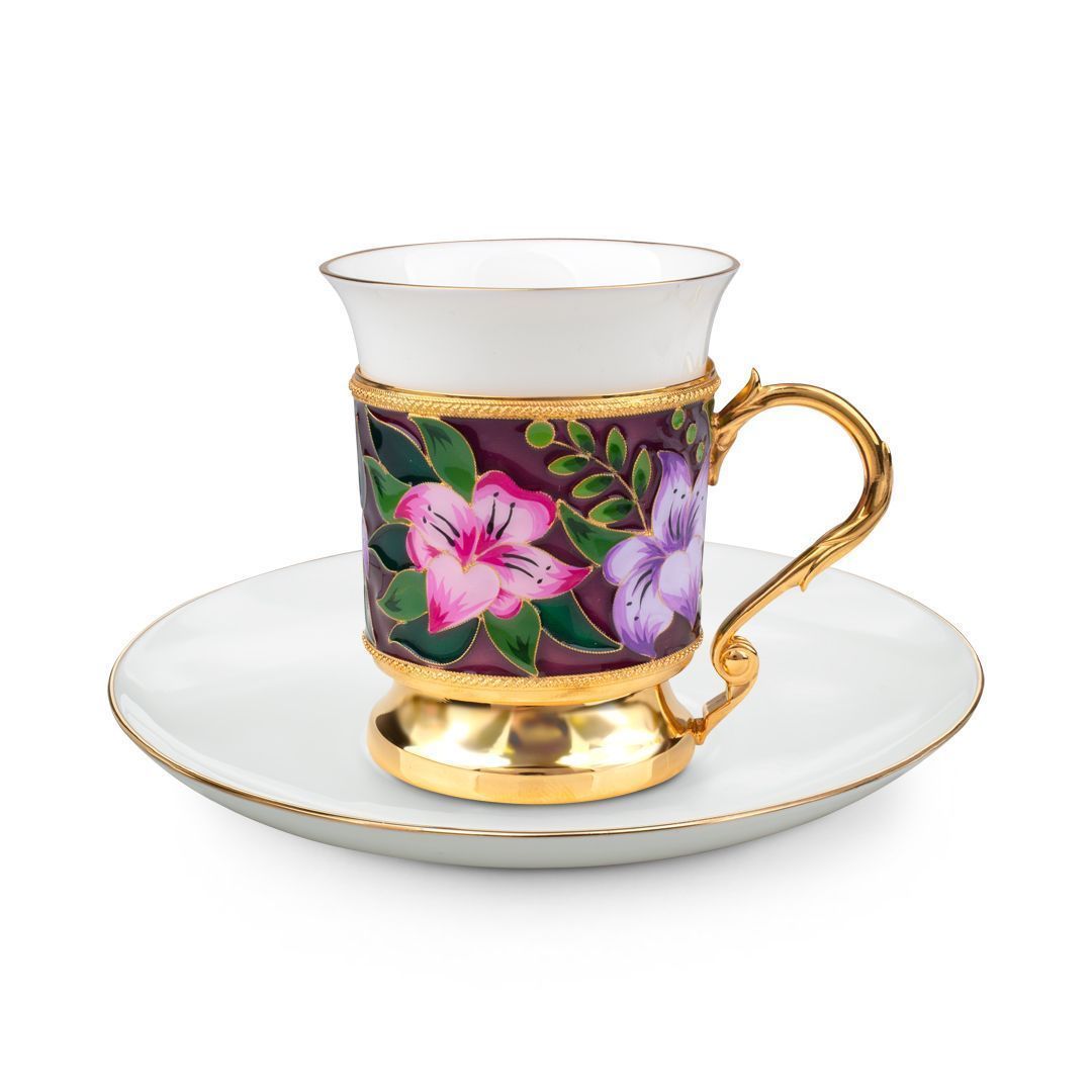 Набор кофейный из серебра 