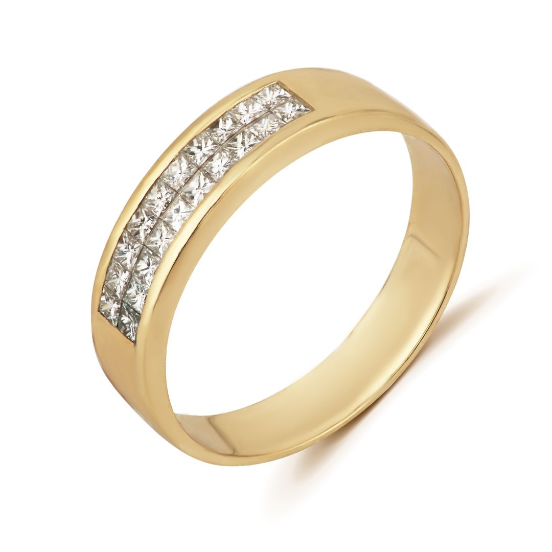 Кольцо из белого золота с бриллиантами