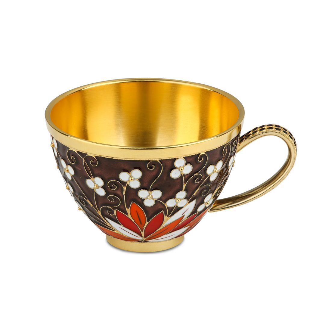 Чашка «Птица» из серебра 