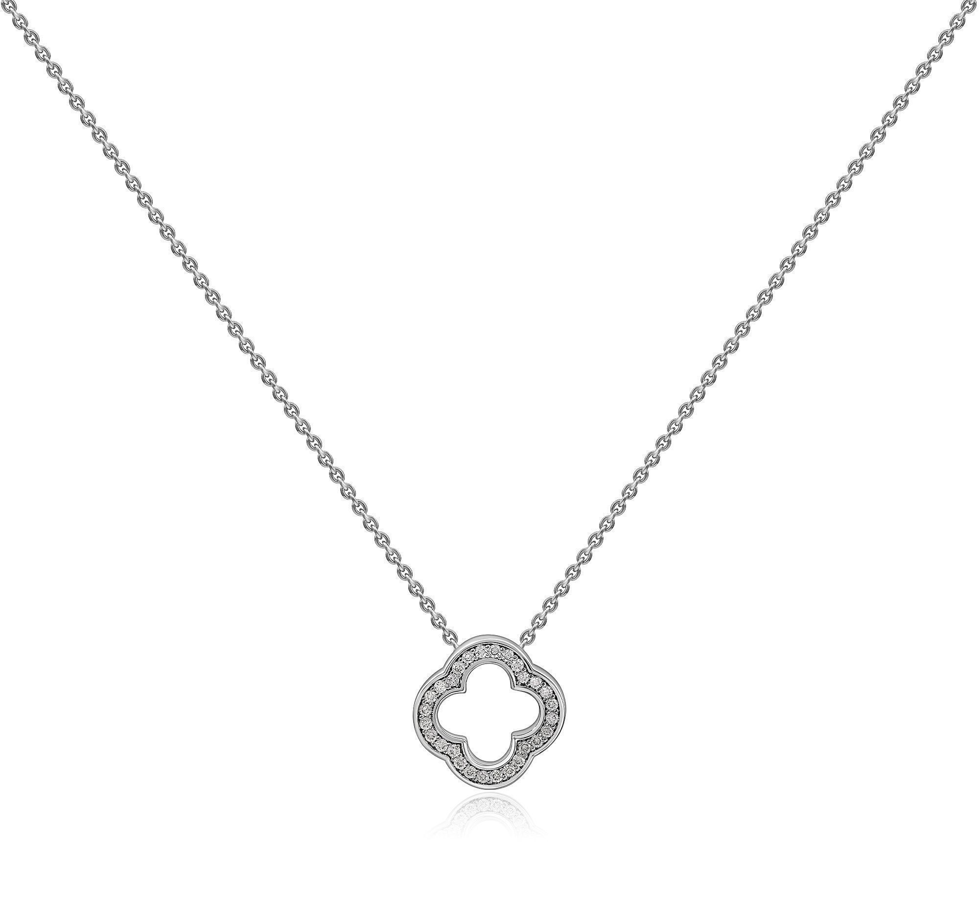 Колье из белого золота с бриллиантами