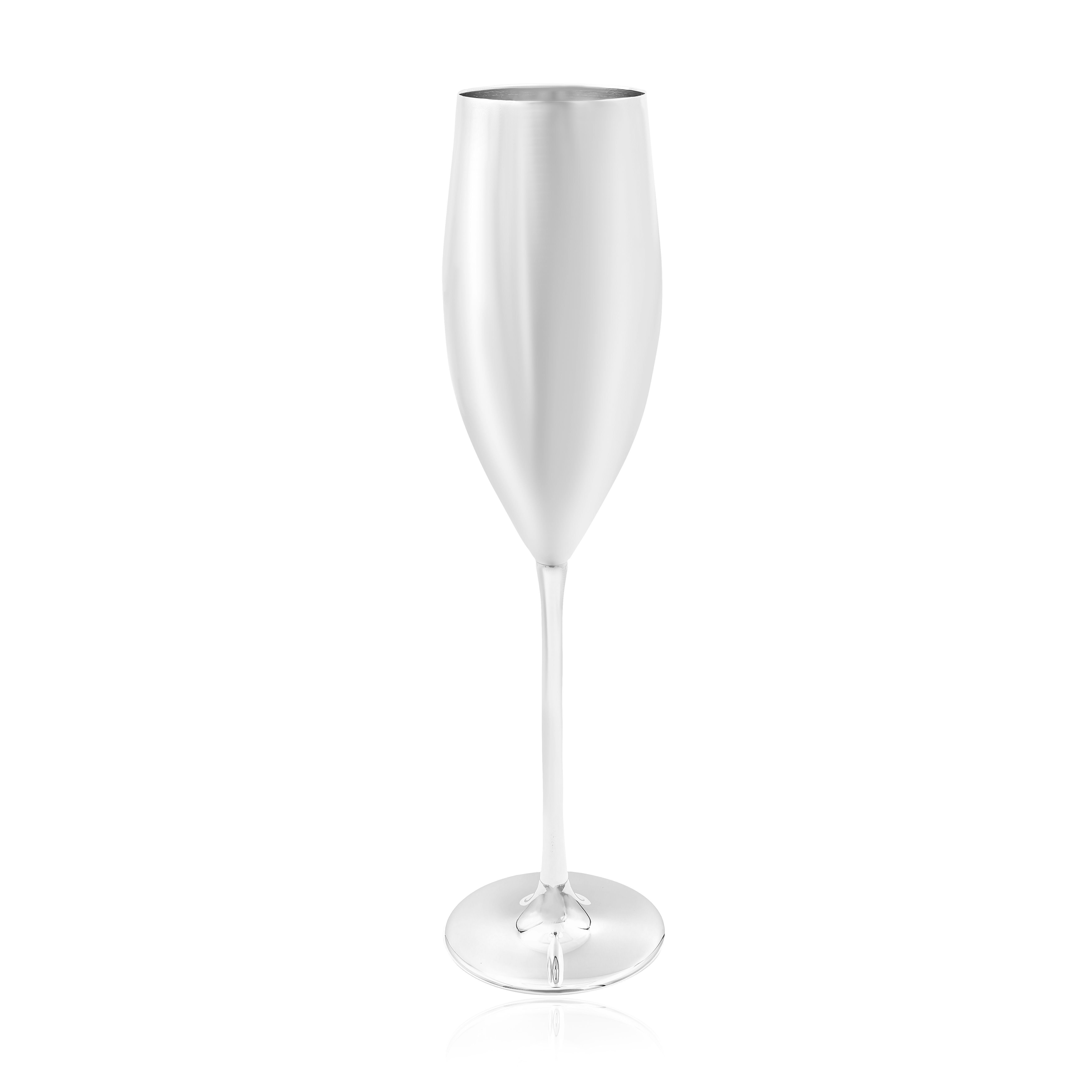 Бокал для шампанского из серебра 