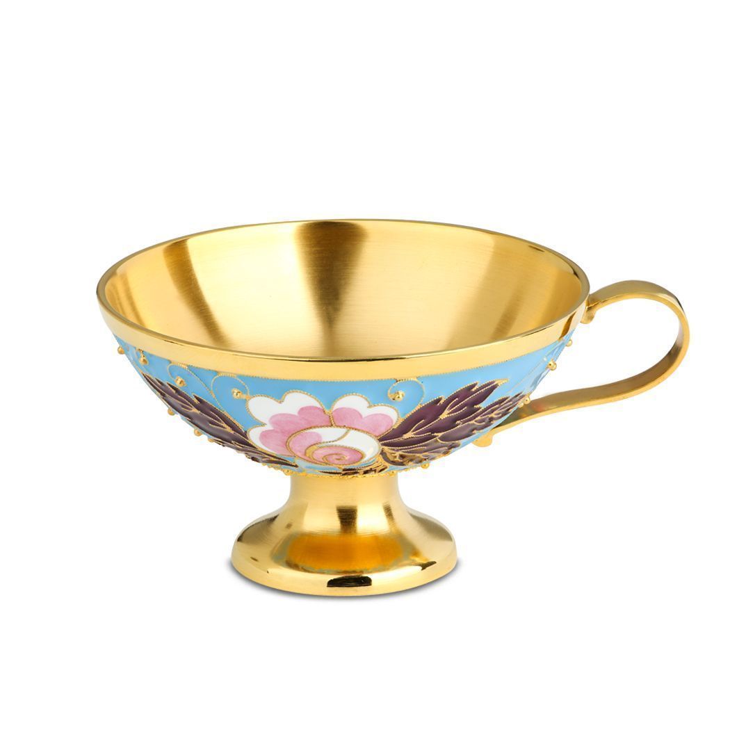 Чашка «Роза» из серебра 