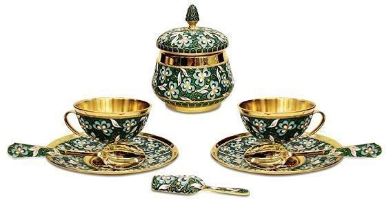 Сервиз чайный из серебра