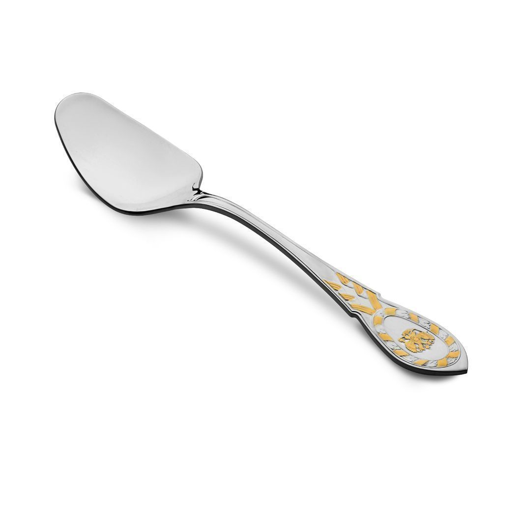 Ложка для салата из серебра 