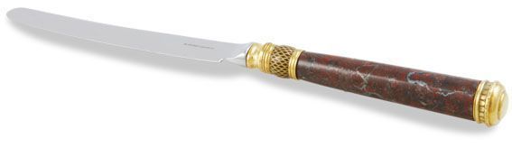 Нож столовый из серебра 