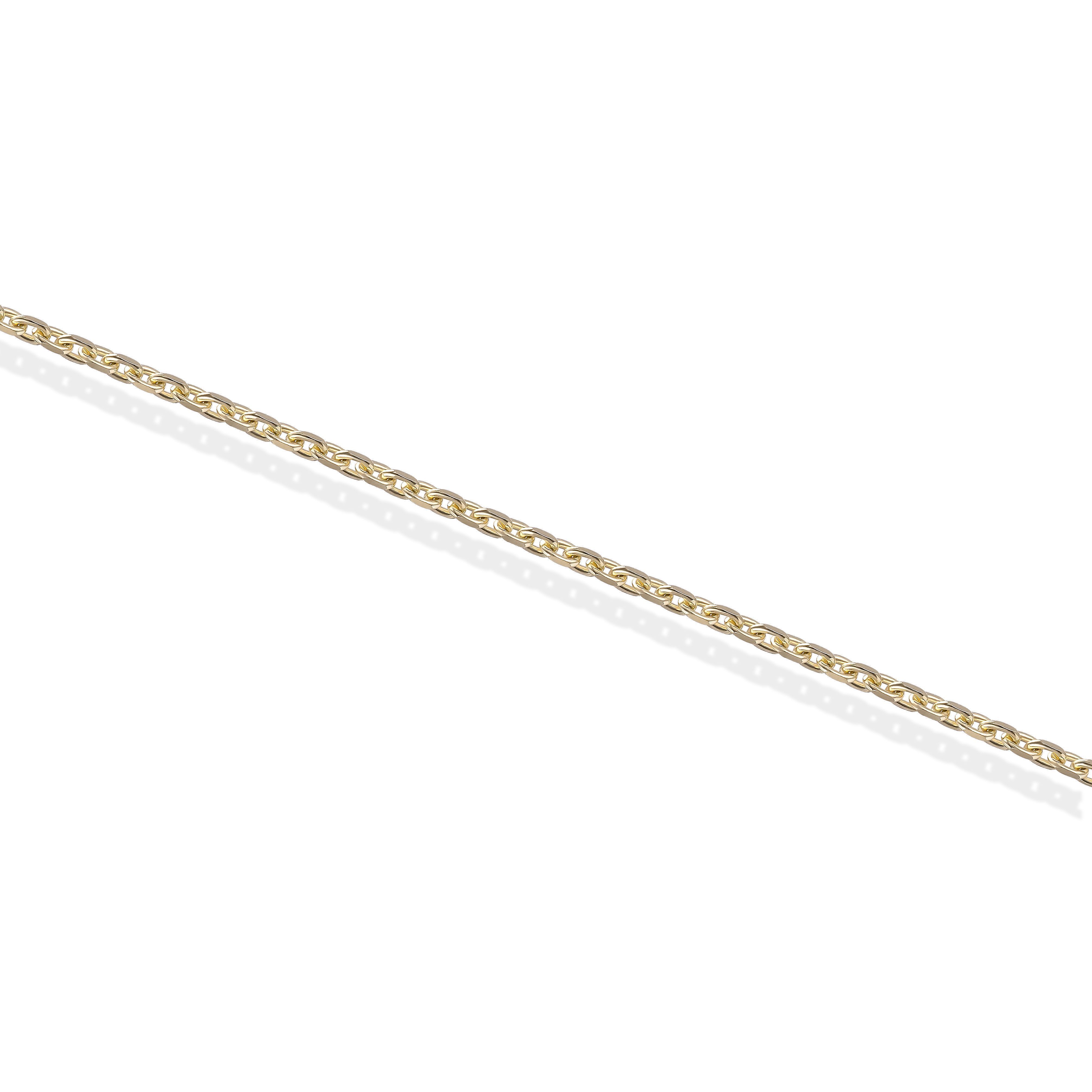 Цепь, плетение «Якорное» из красного золота 