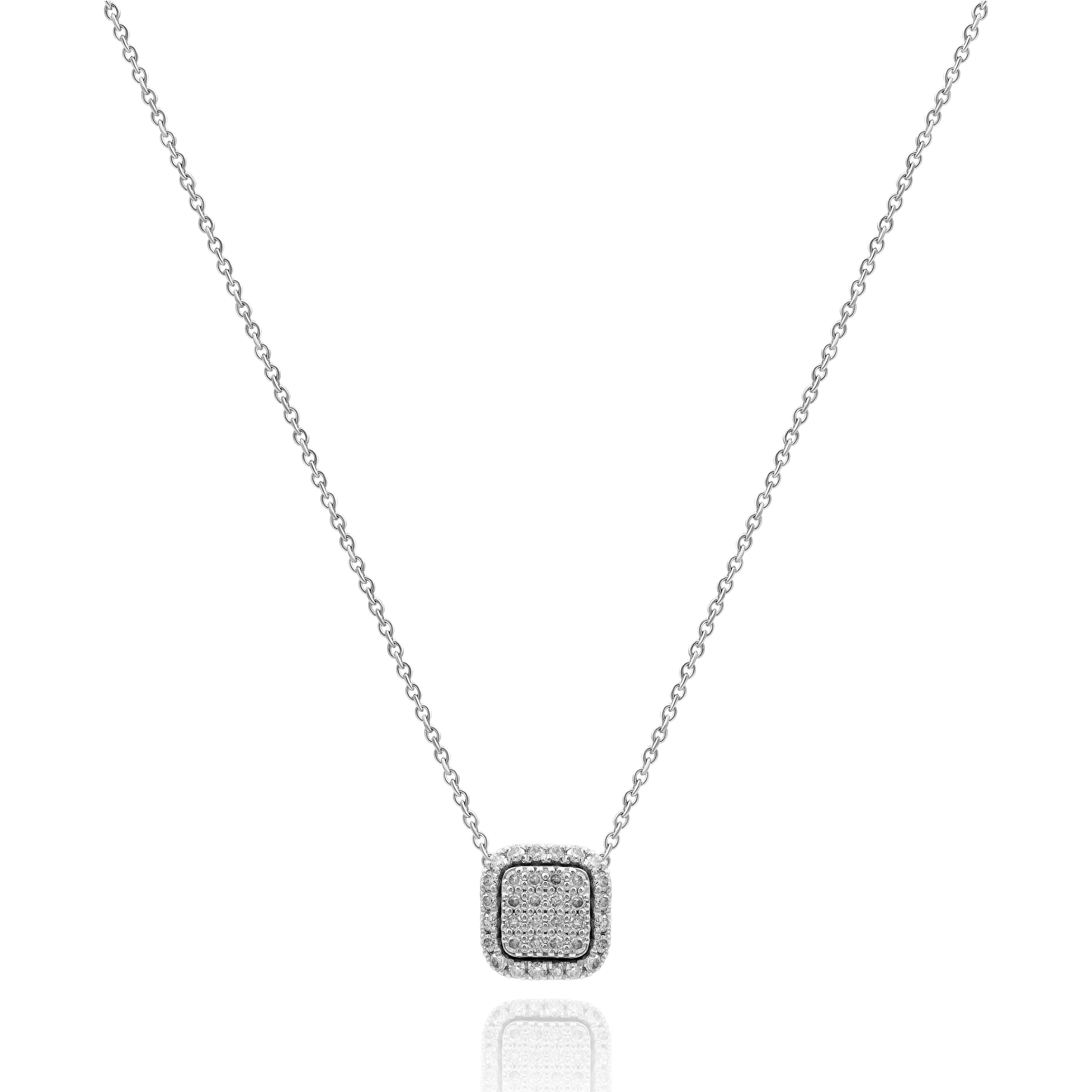 Колье из белого золота с бриллиантами