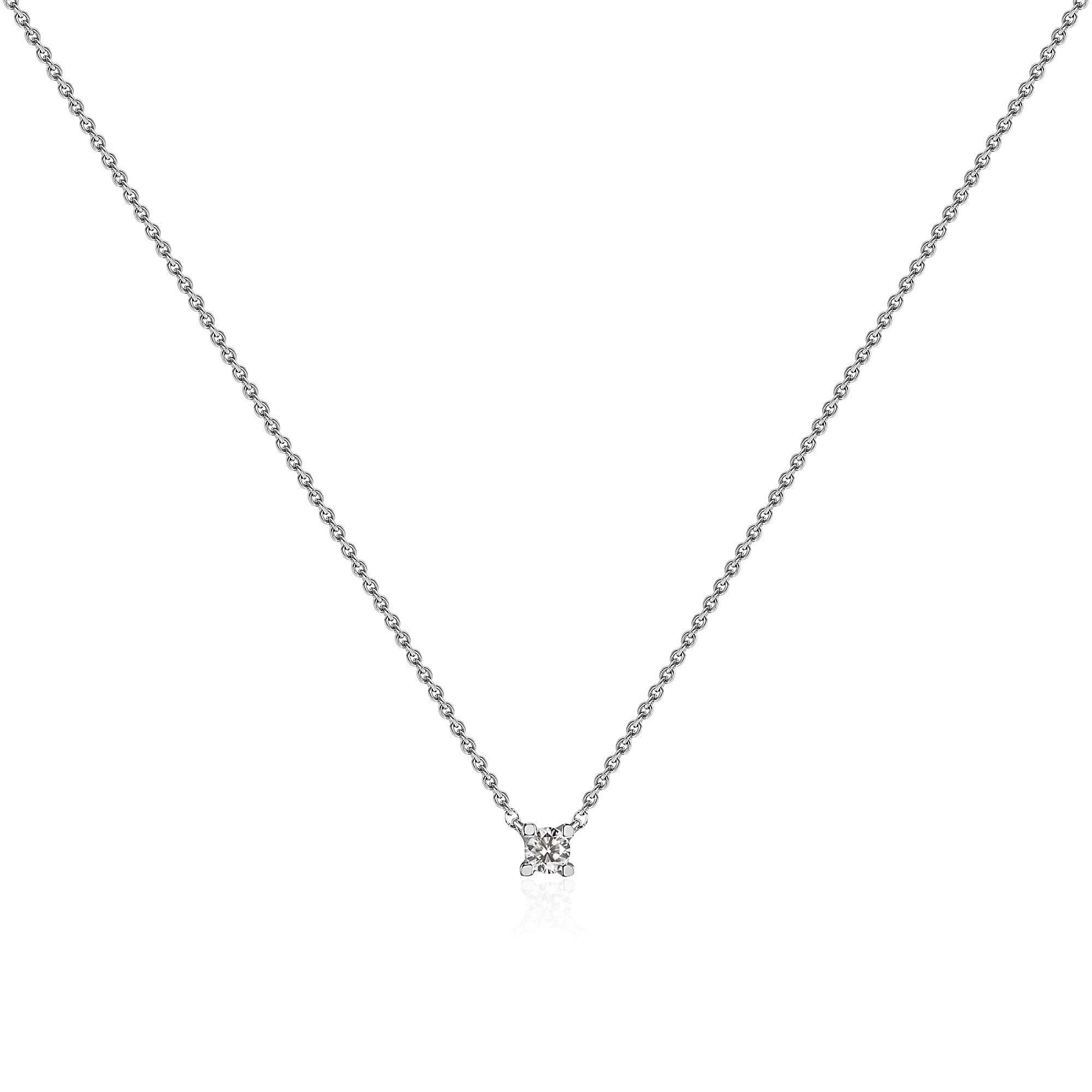 Колье из белого золота с бриллиантами