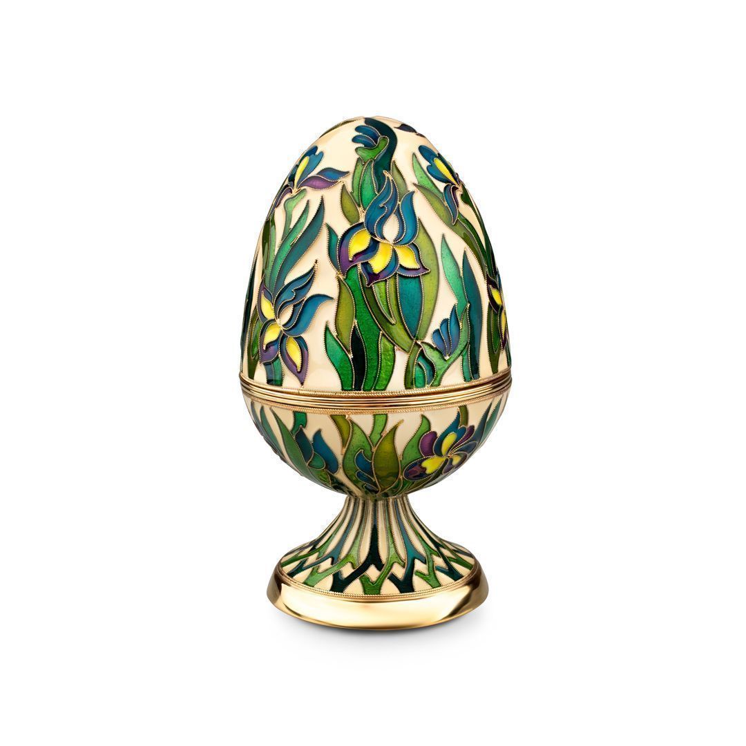 Яйцо-шкатулка «Ирисы»