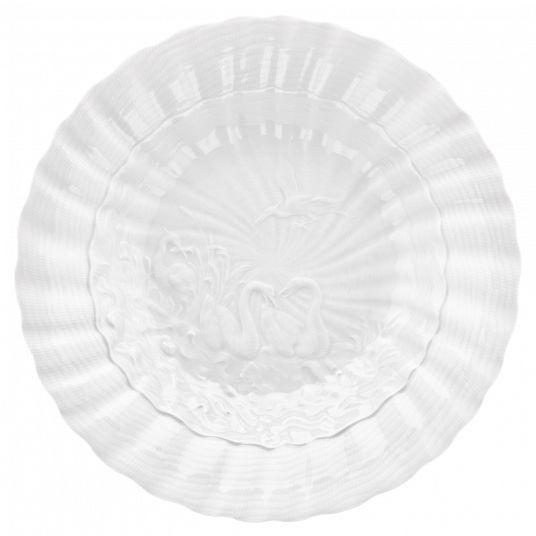 Тарелка суповая «сервиз с лебедями»