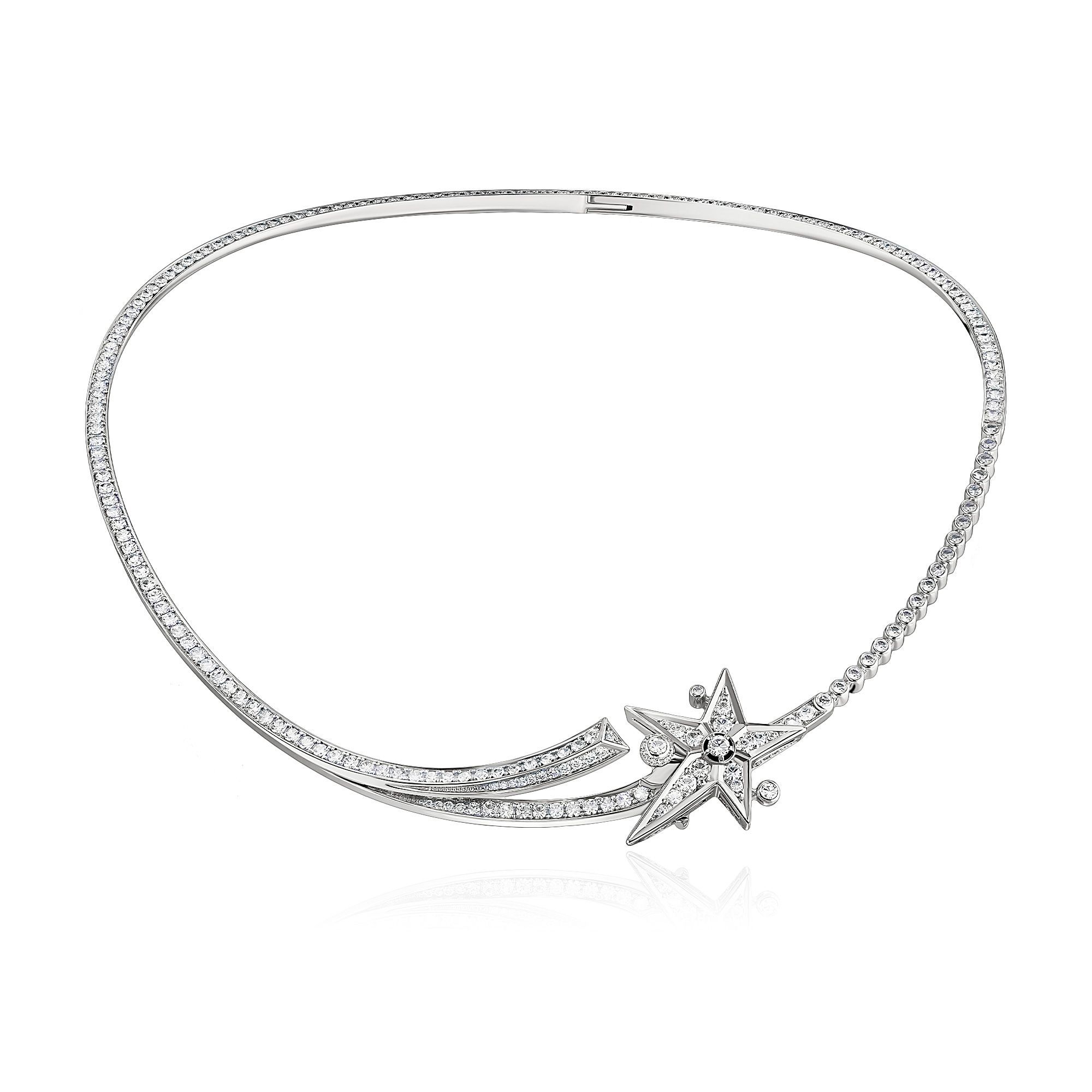 Колье из белого золота с бриллиантами