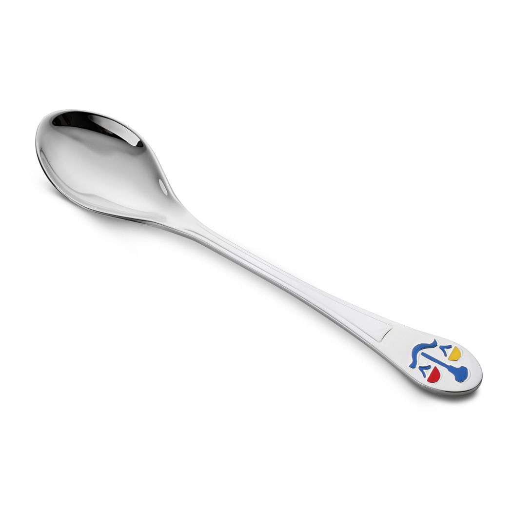 Ложка детская «Весы» из серебра 