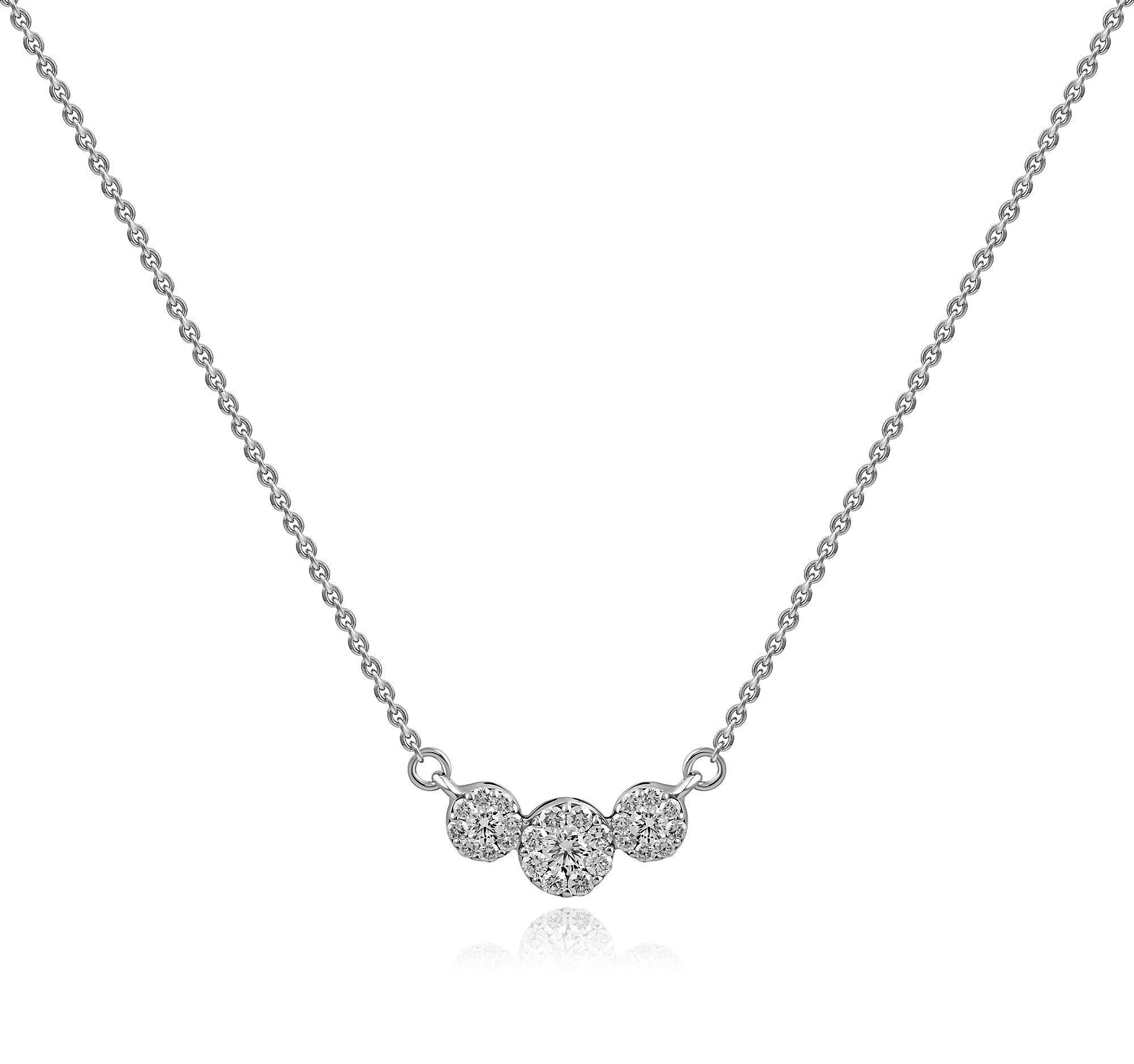 Колье из белого золота с бриллиантами