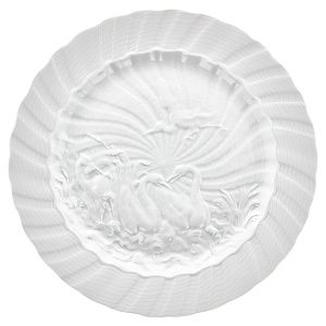 Тарелка подставочная «сервиз с лебедями»