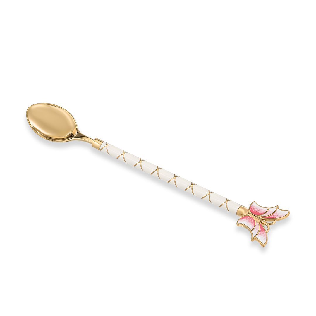 Ложка кофейная «Бабочка» из серебра