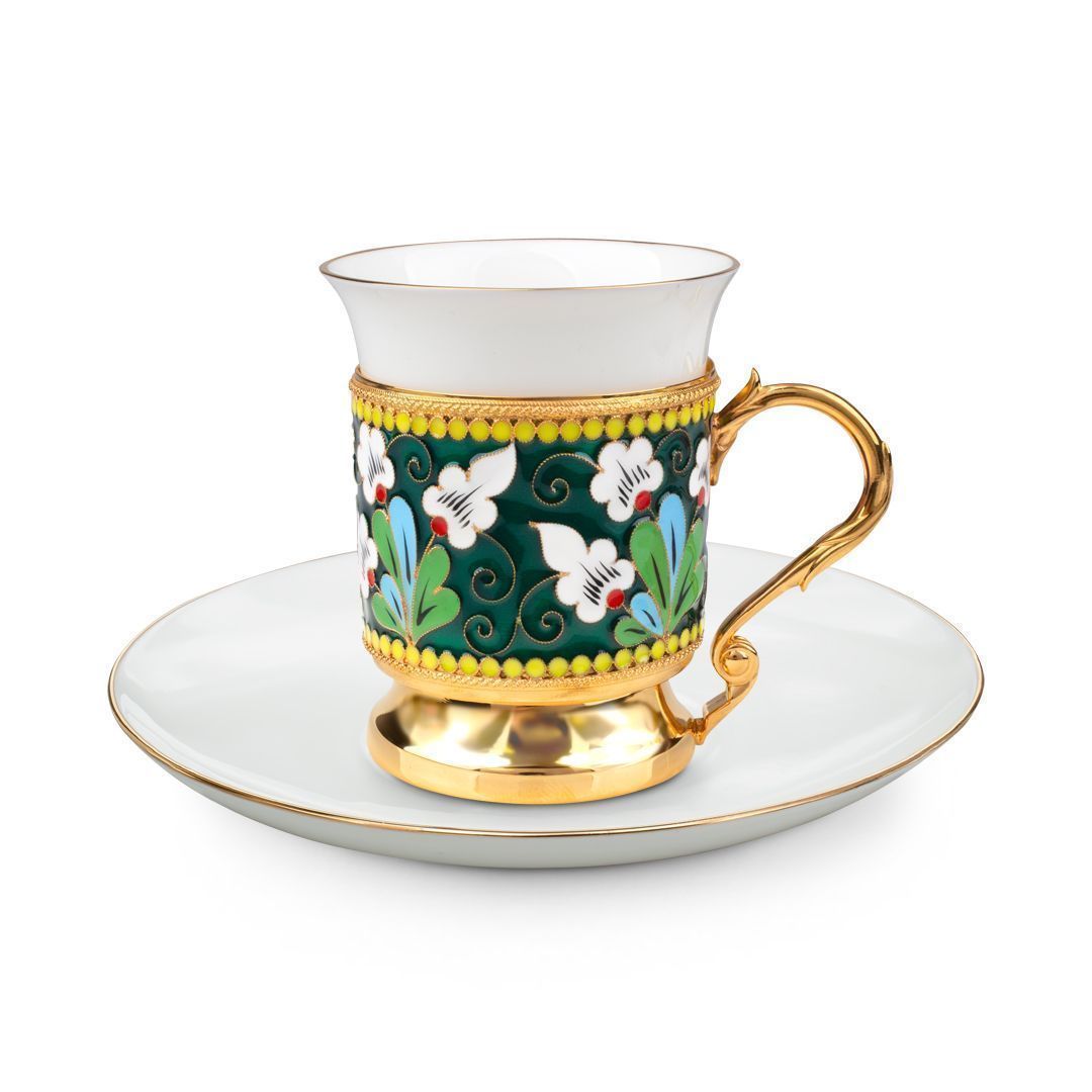 Набор кофейный из серебра