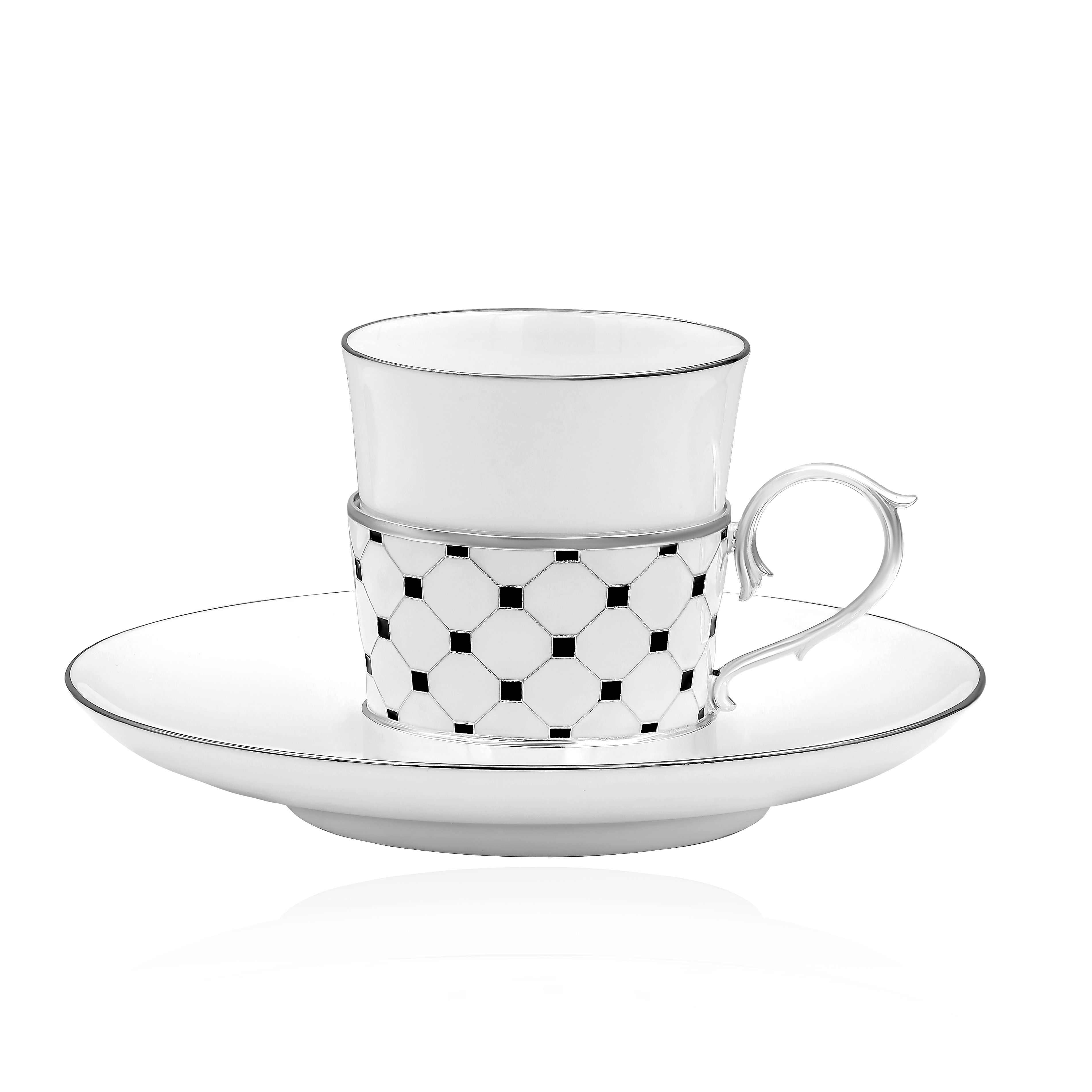 Набор кофейный из серебра 