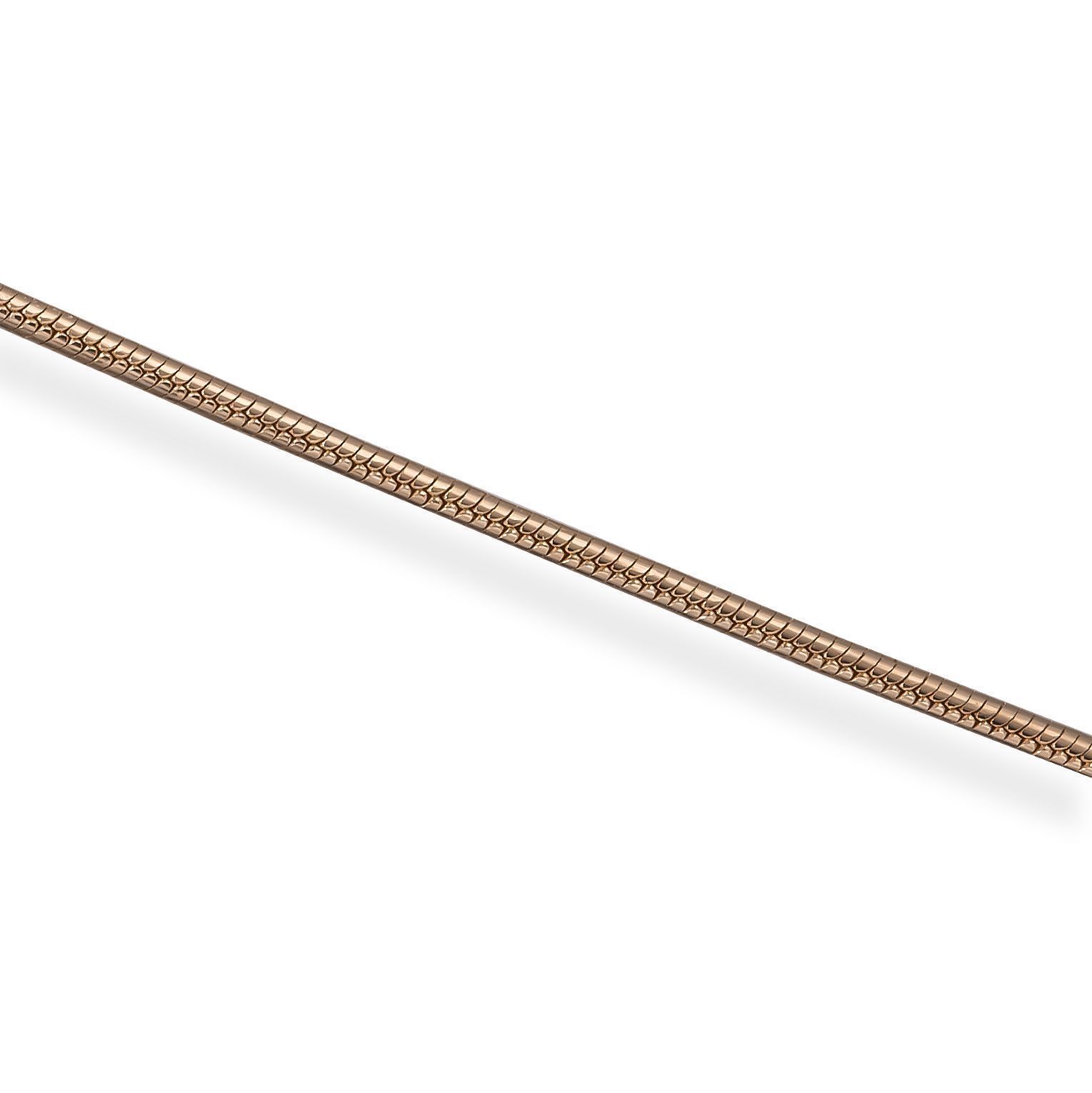 Цепь, плетение «Snake» из красного золота 