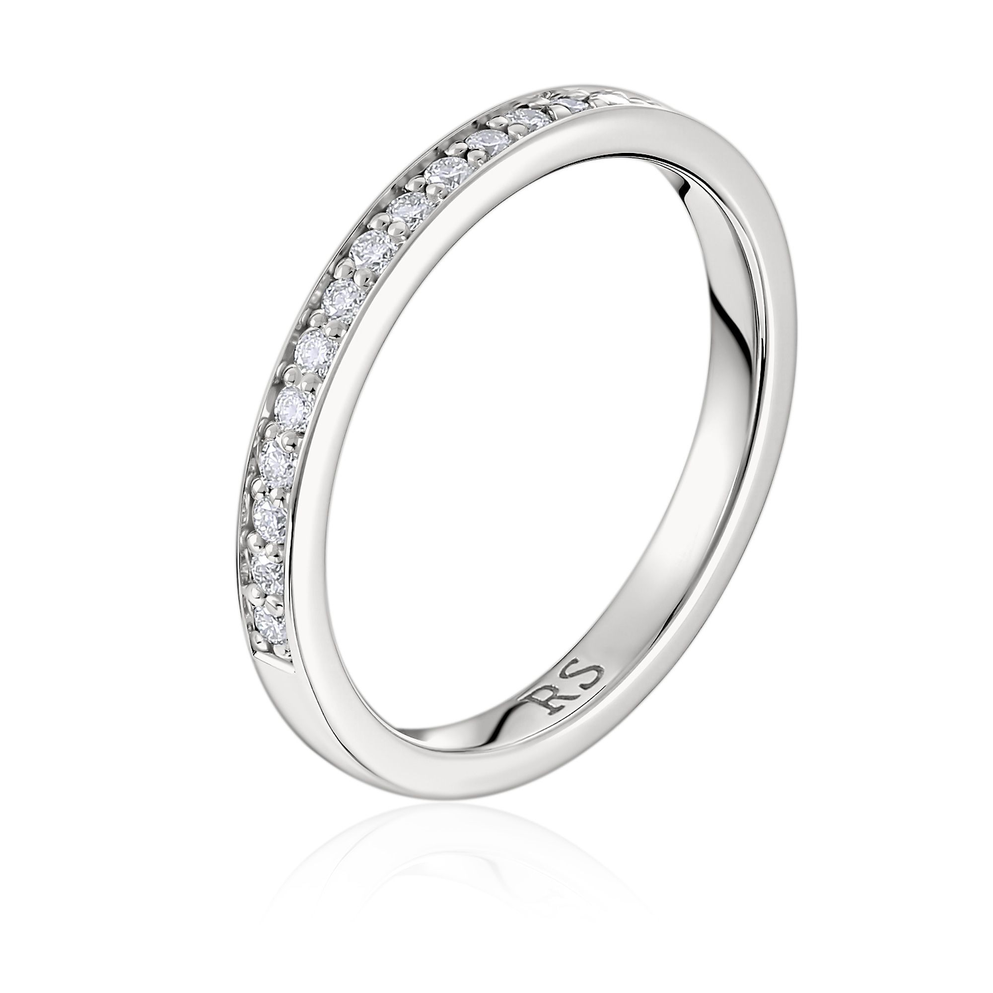 Кольцо из белого золота с бриллиантами