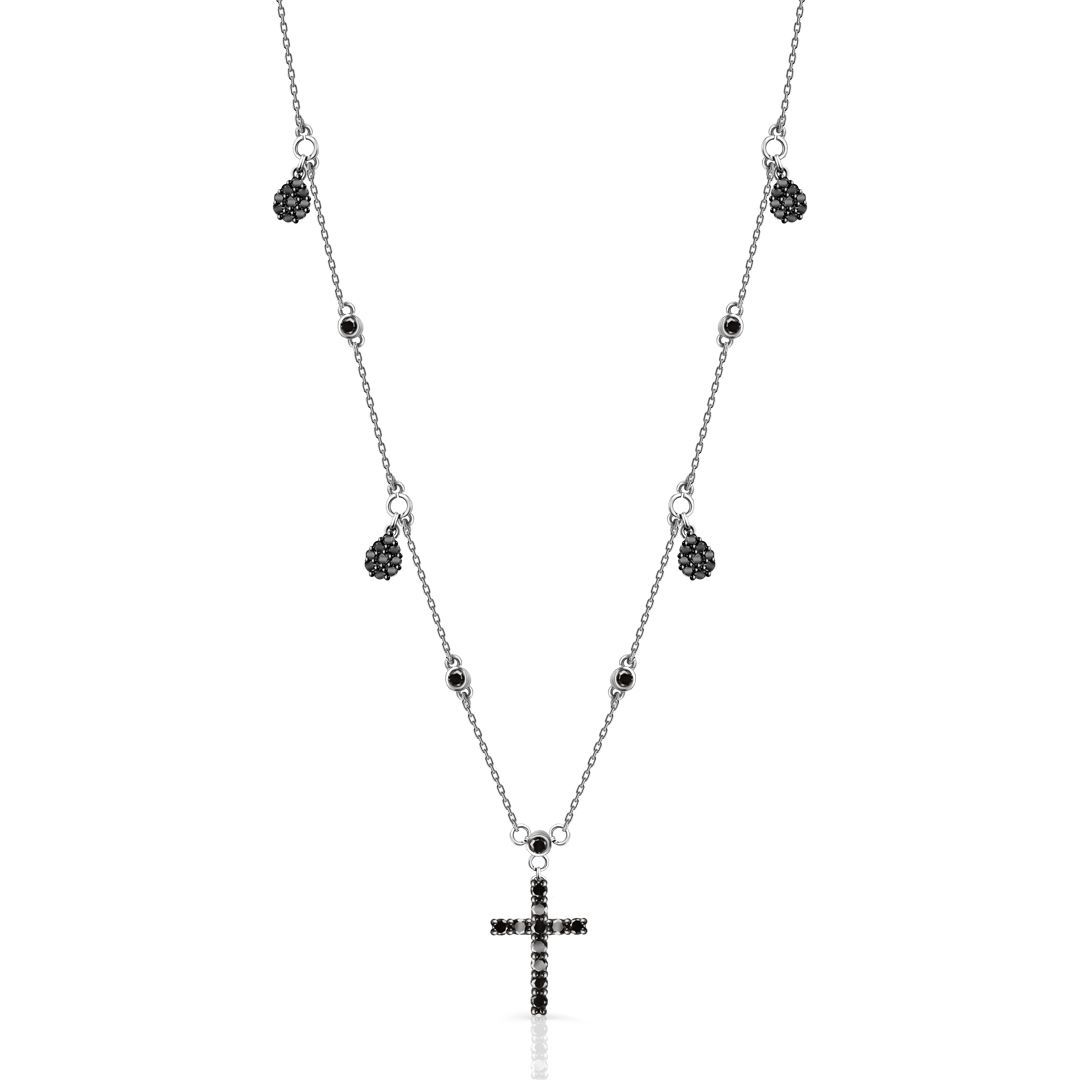 Колье из белого золота с бриллиантами