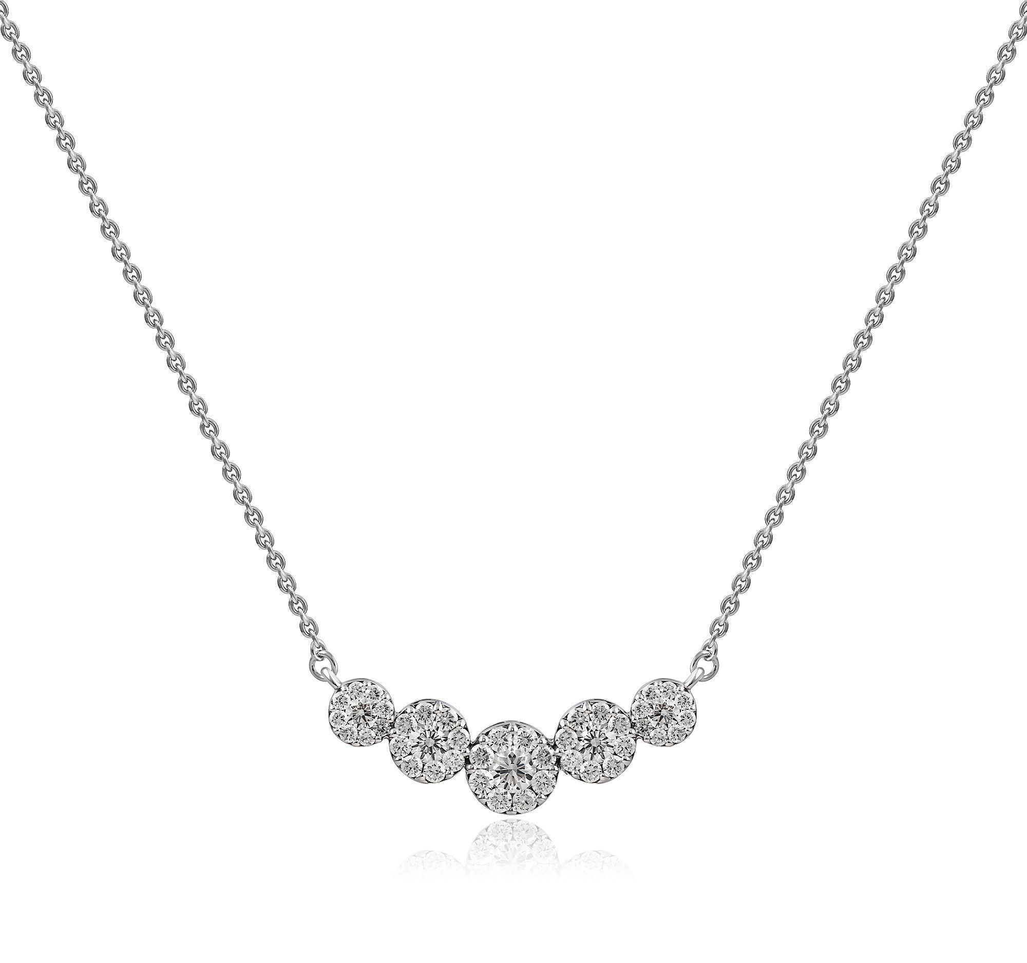 Колье из белого золота с бриллиантами