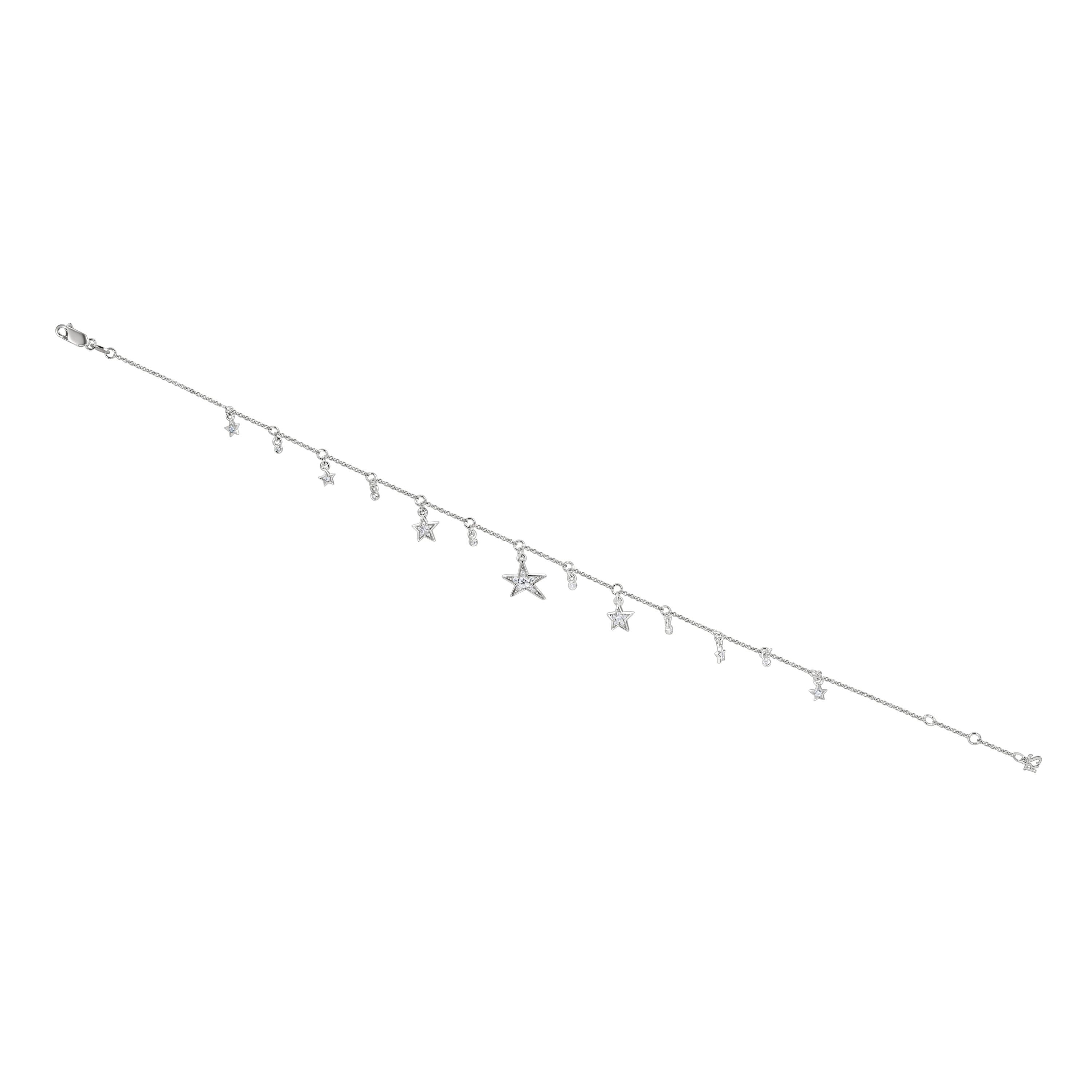 Браслет из белого золота с бриллиантами