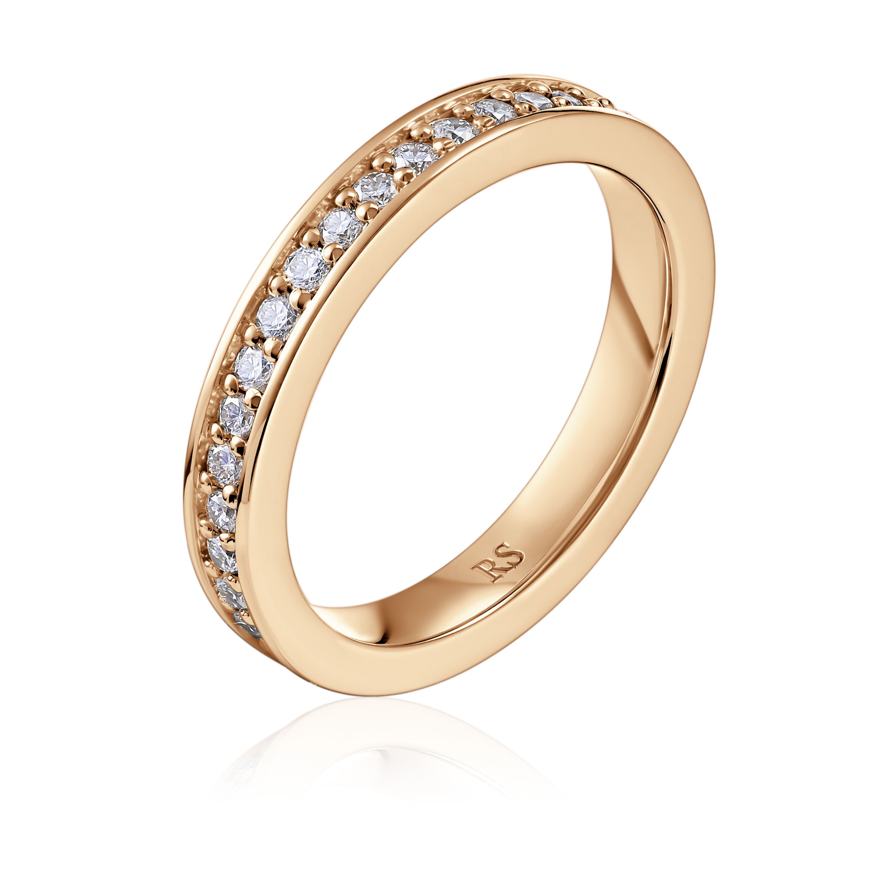 Кольцо из желтого золота с бриллиантами