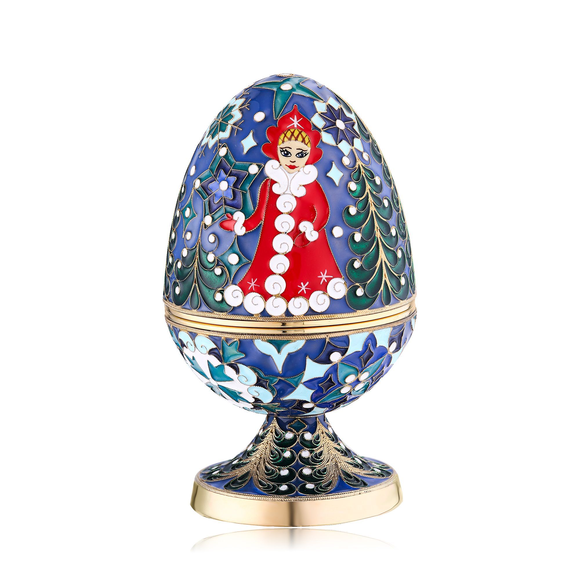 Яйцо-шкатулка «Дед Мороз»