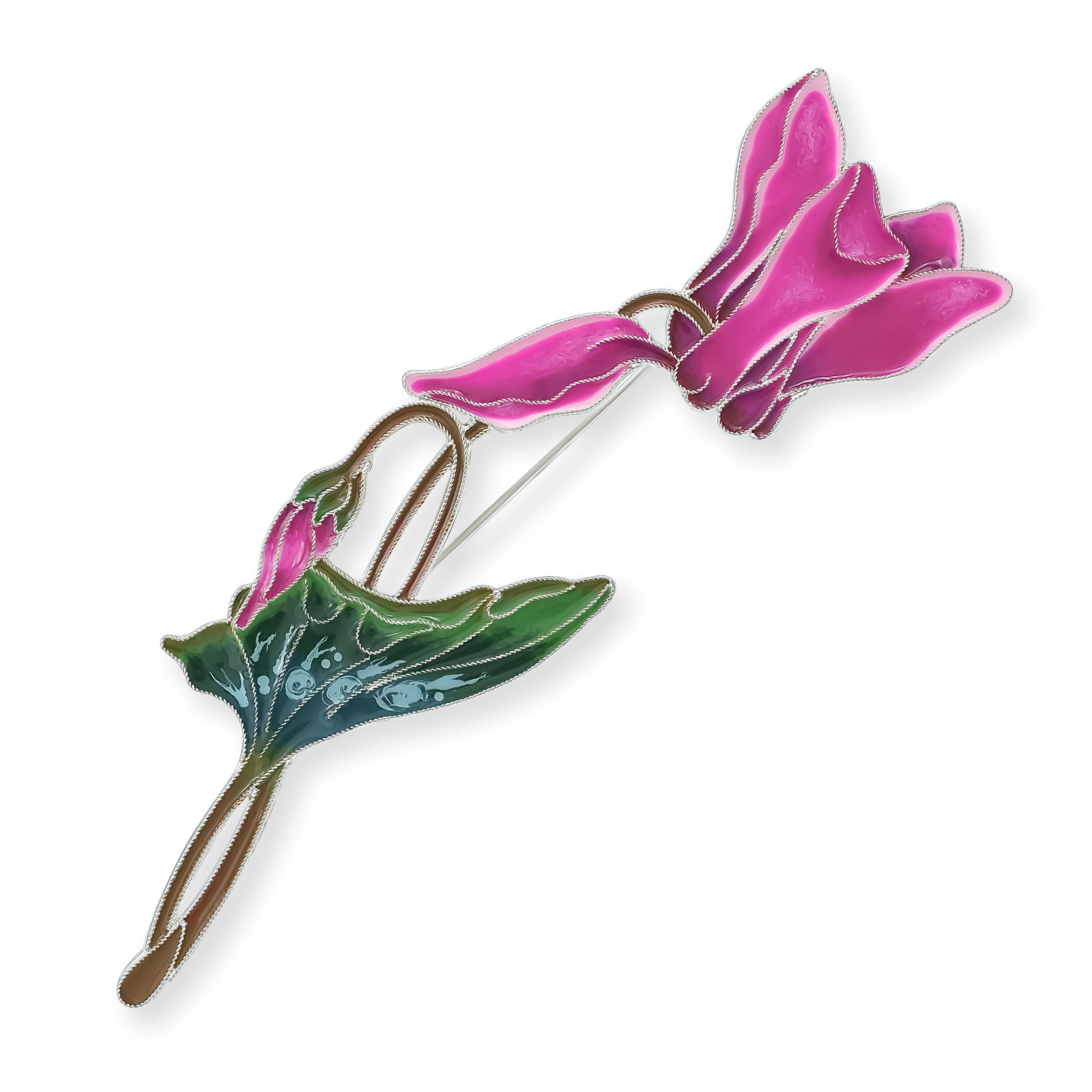 Брошь «Цикламен»