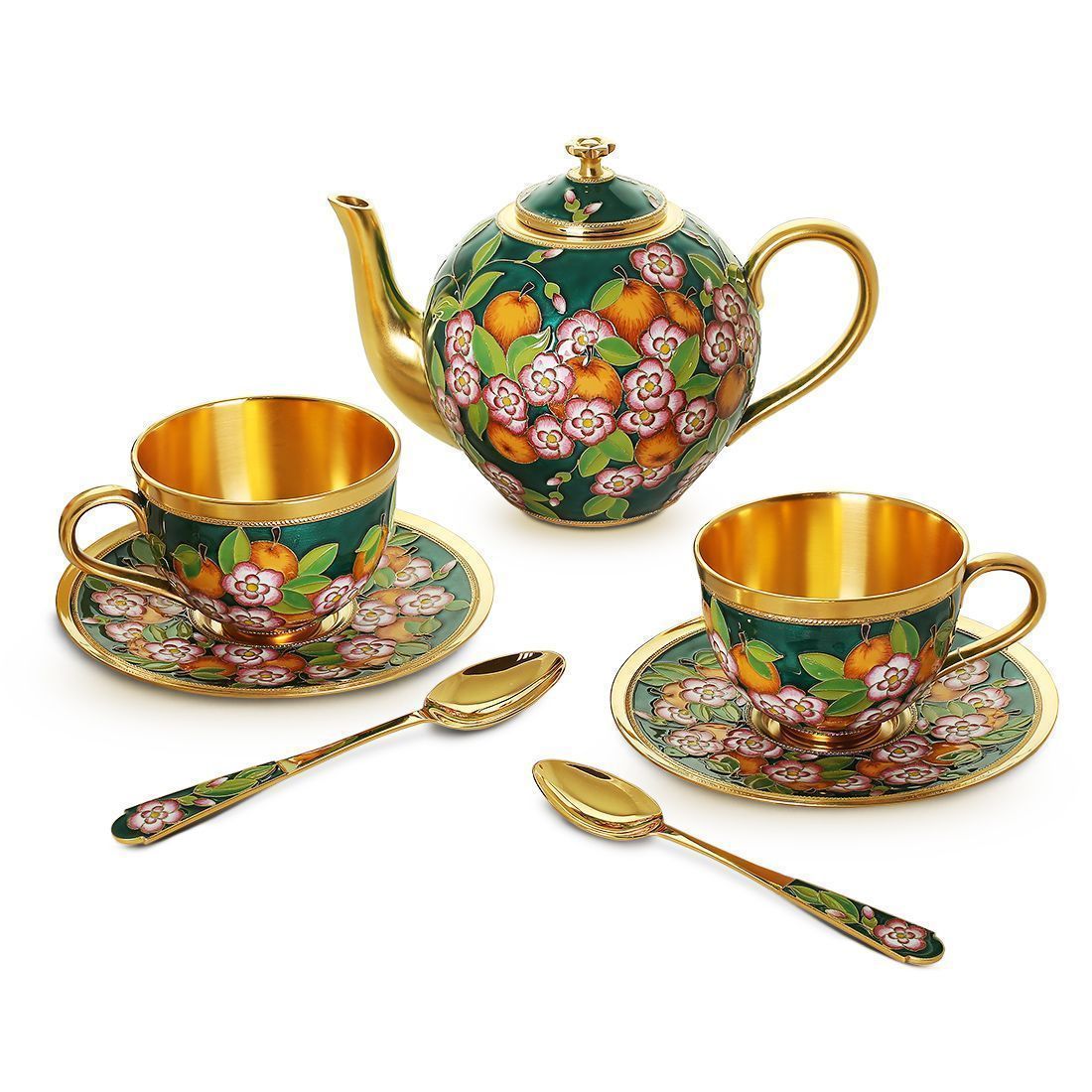 Сервиз чайный из серебра 