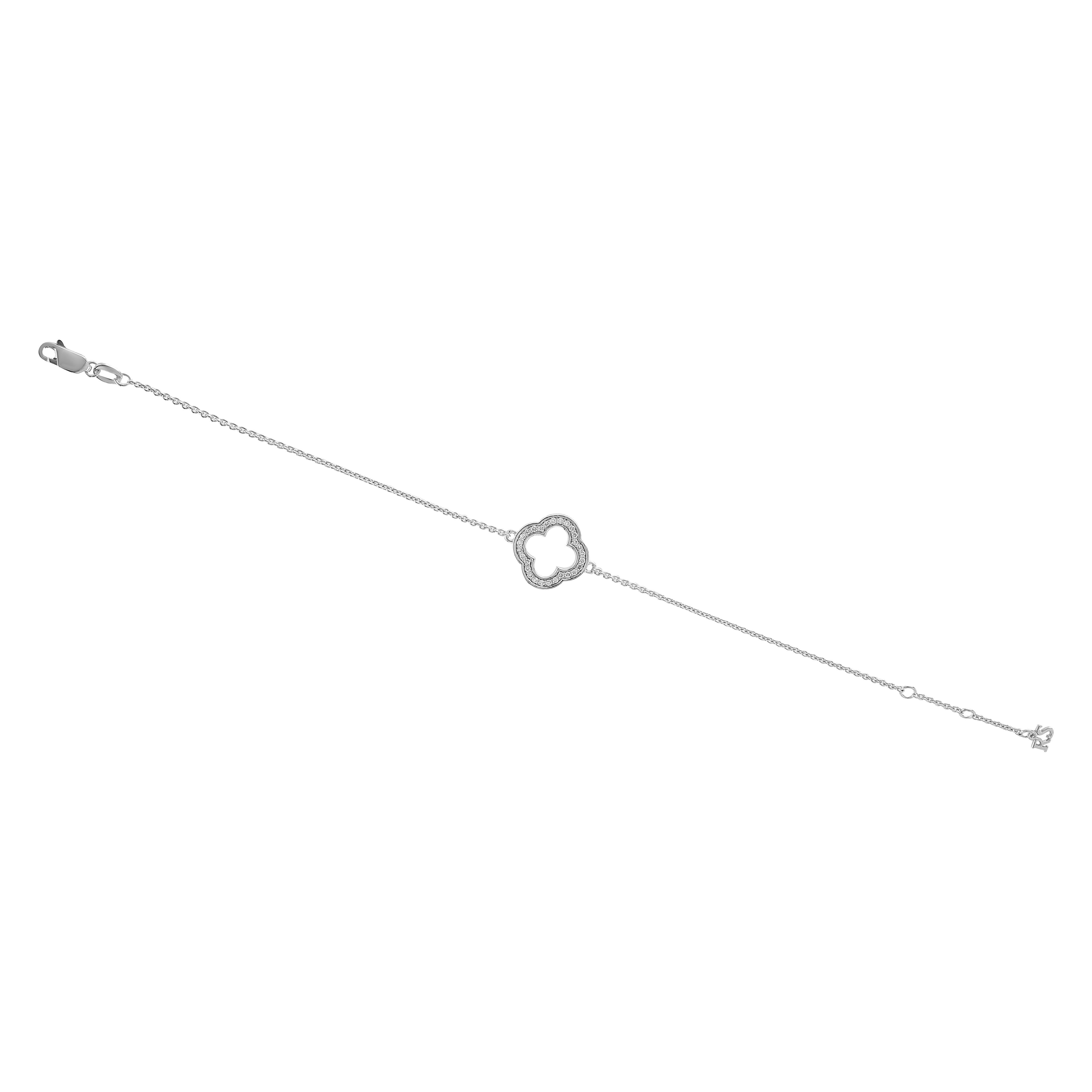 Браслет из белого золота с бриллиантами