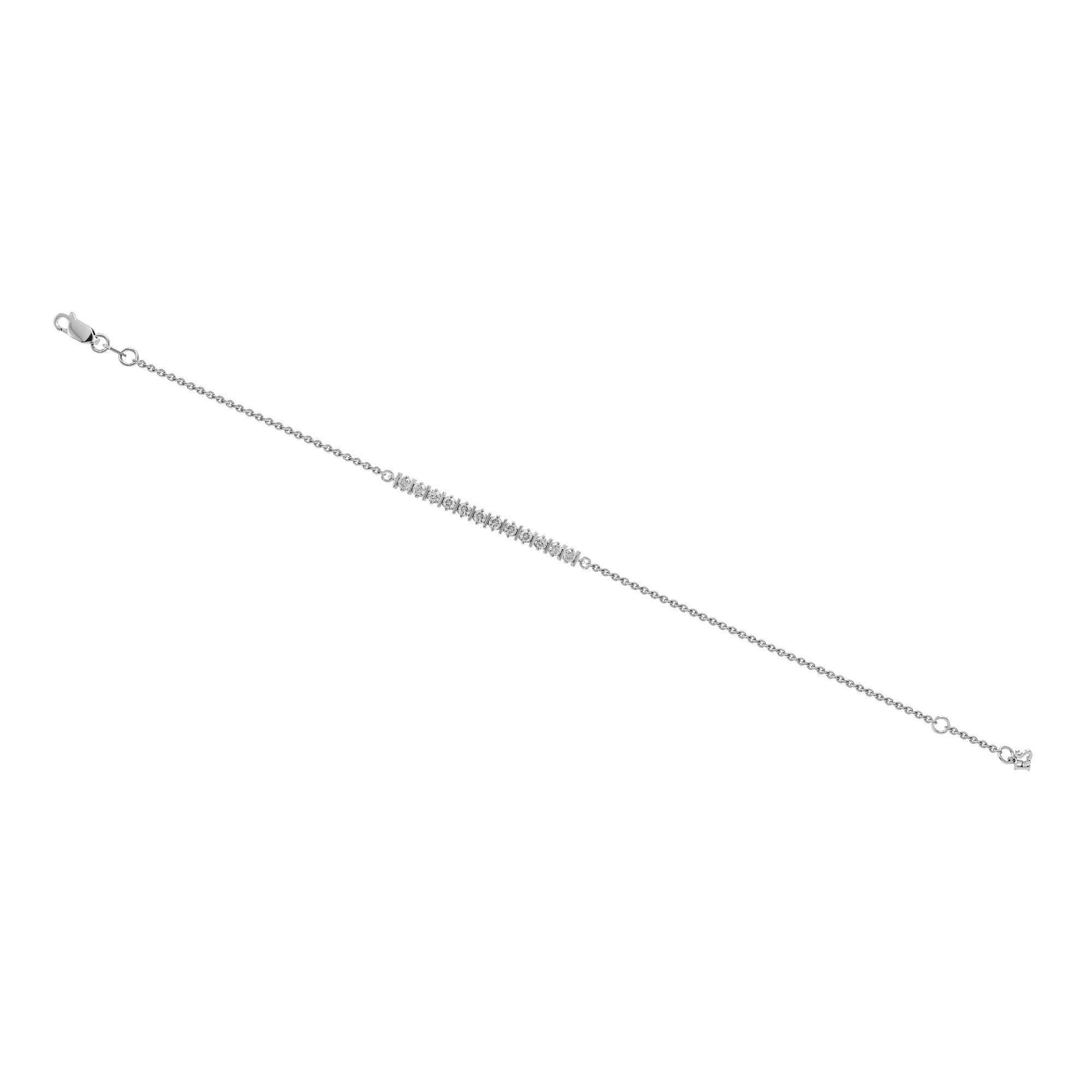 Браслет из белого золота с бриллиантами