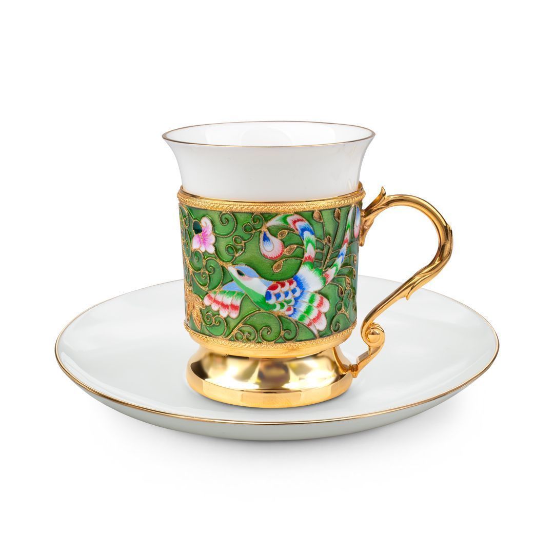 Набор кофейный из серебра 