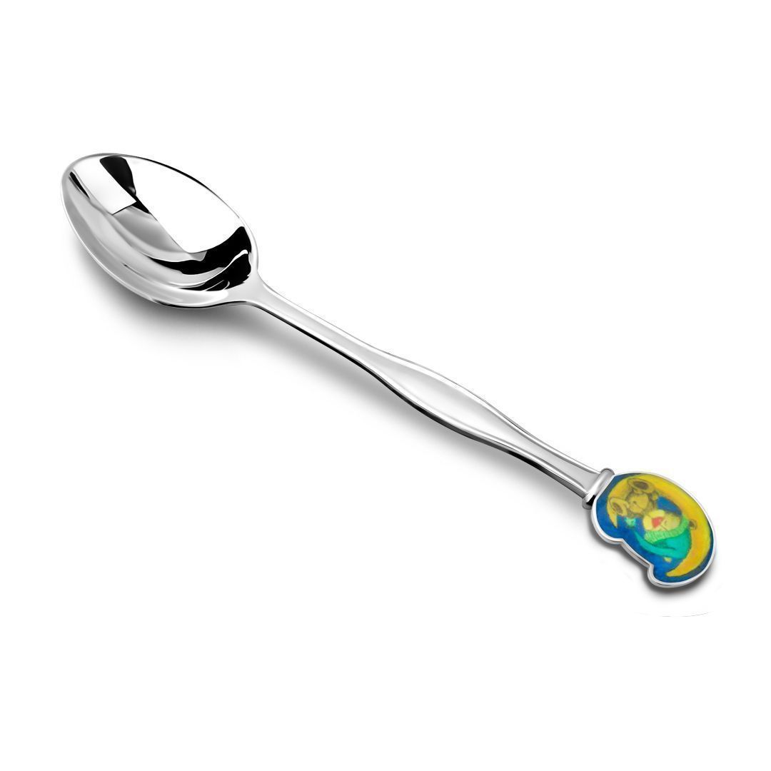 Ложка детская «Мишка» из серебра 