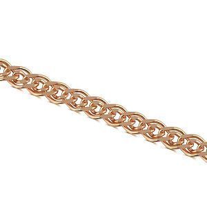 Цепь, плетение «Нонна» из красного золота