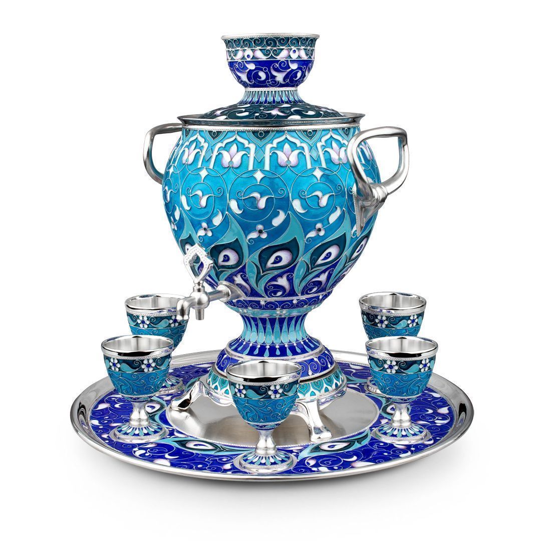 Набор для водки из серебра